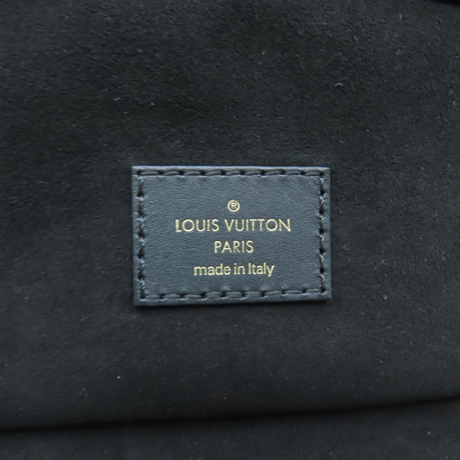 LOUIS VUITTON Monogram Empreinte Vanity PM金扣手挽肩背两用袋黑色