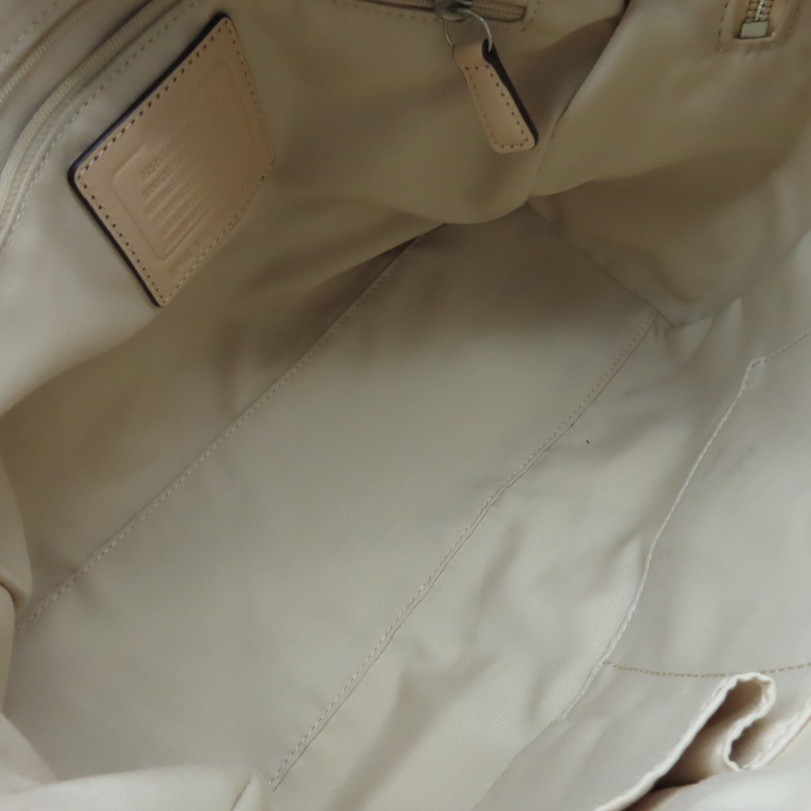 COACH 帆布2Way Shoulder Bag手挽肩背兩用袋啡色/杏色