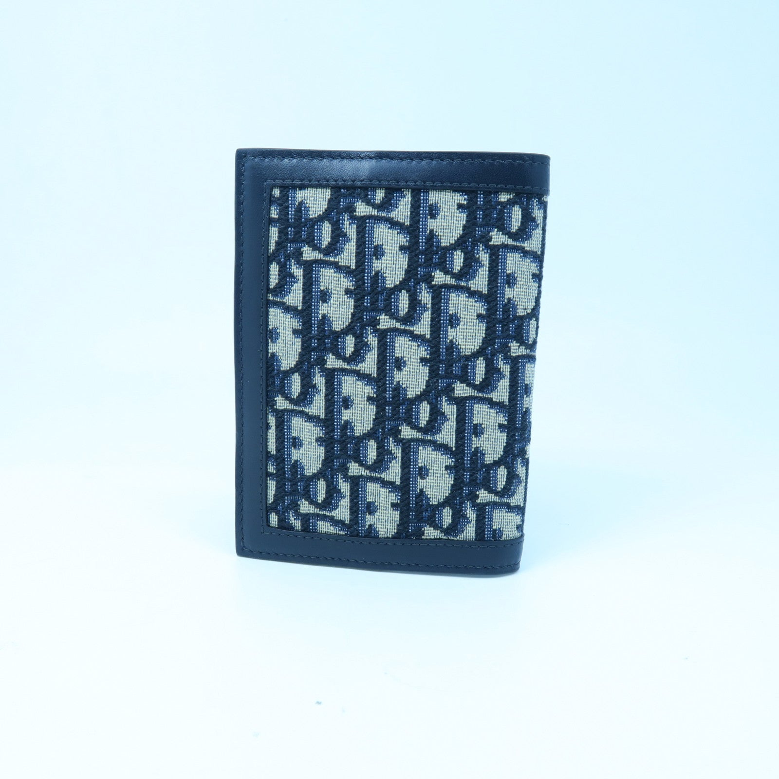 Dior Canvas Travel Kit Silver Buckle Clutch Dark Blue