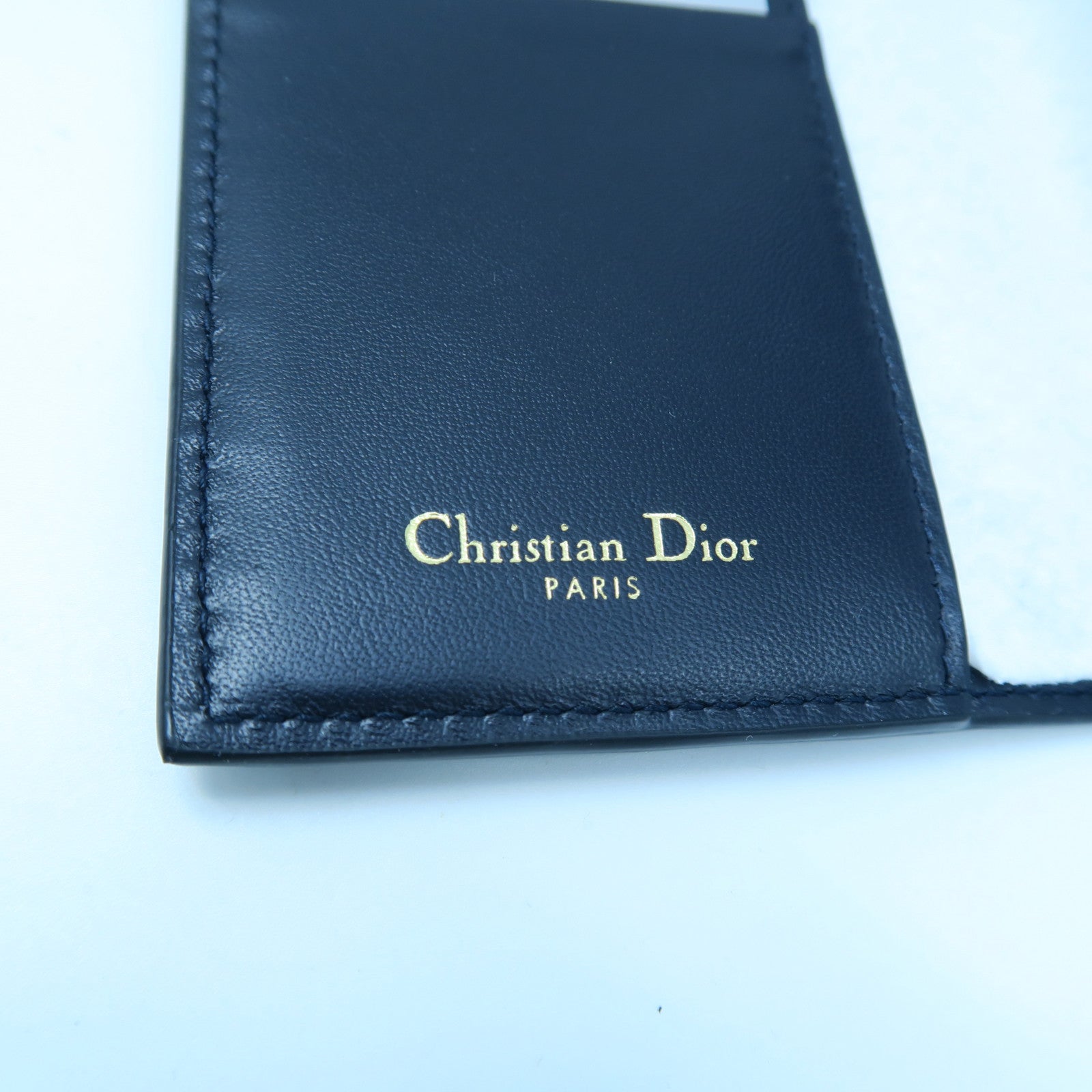 Dior Canvas Travel Kit Silver Buckle Clutch Dark Blue