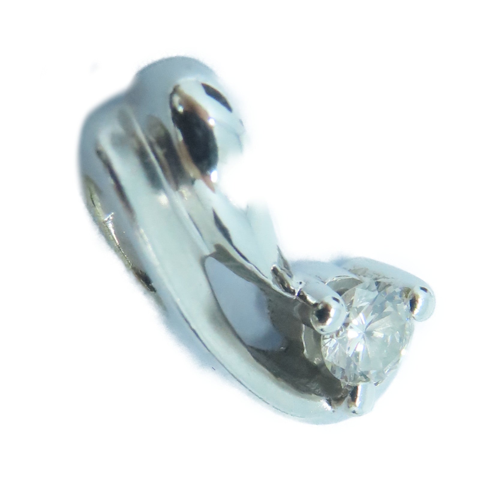 JEWELRY 18K白金Pendant Top钻石吊坠