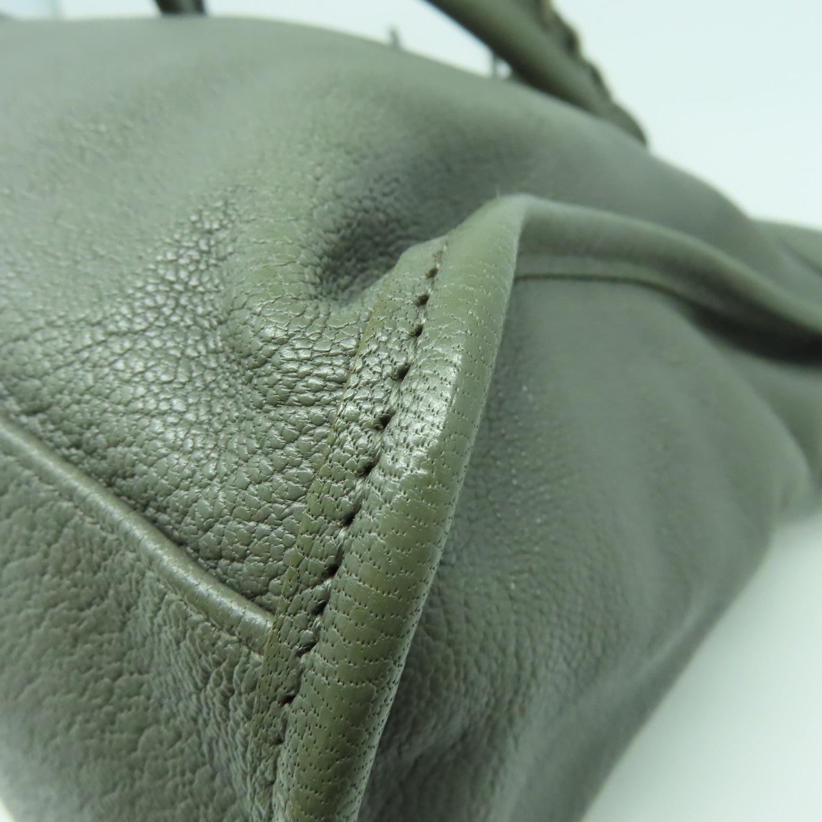 BALENCIAGA 牛皮皮革City金扣手挽肩背兩用袋灰色