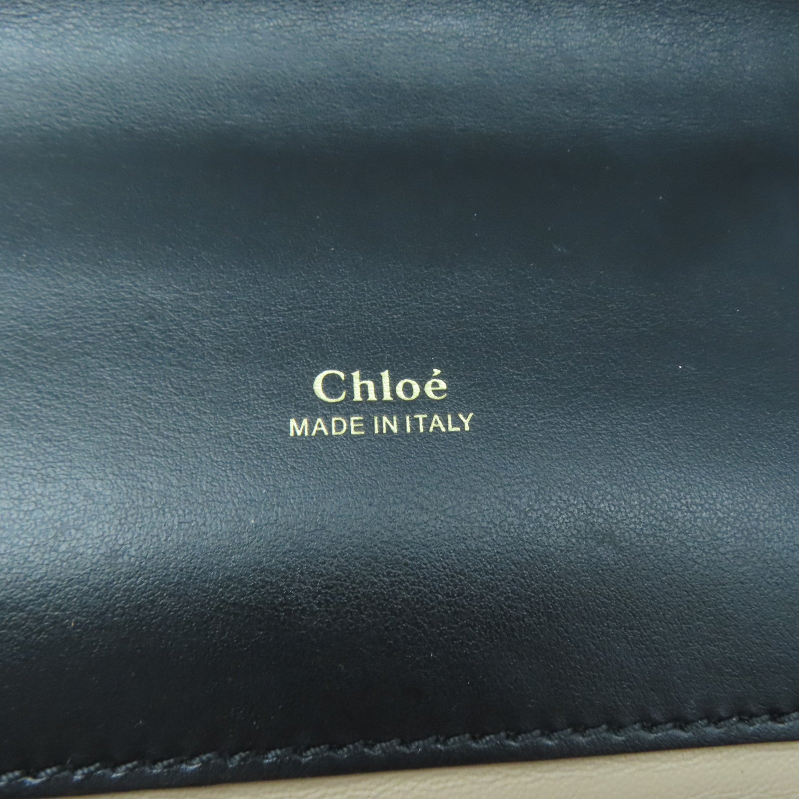 Chloe 牛皮皮革Shoulder Bag金扣鏈帶肩背袋黑色