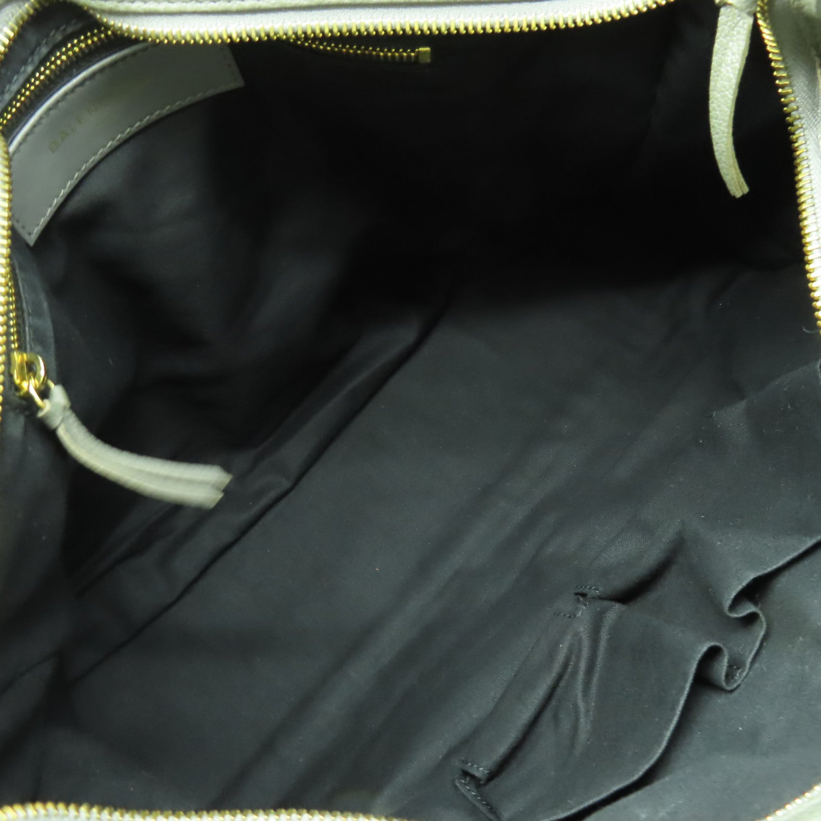 BALENCIAGA 牛皮皮革City金扣手挽肩背兩用袋灰色