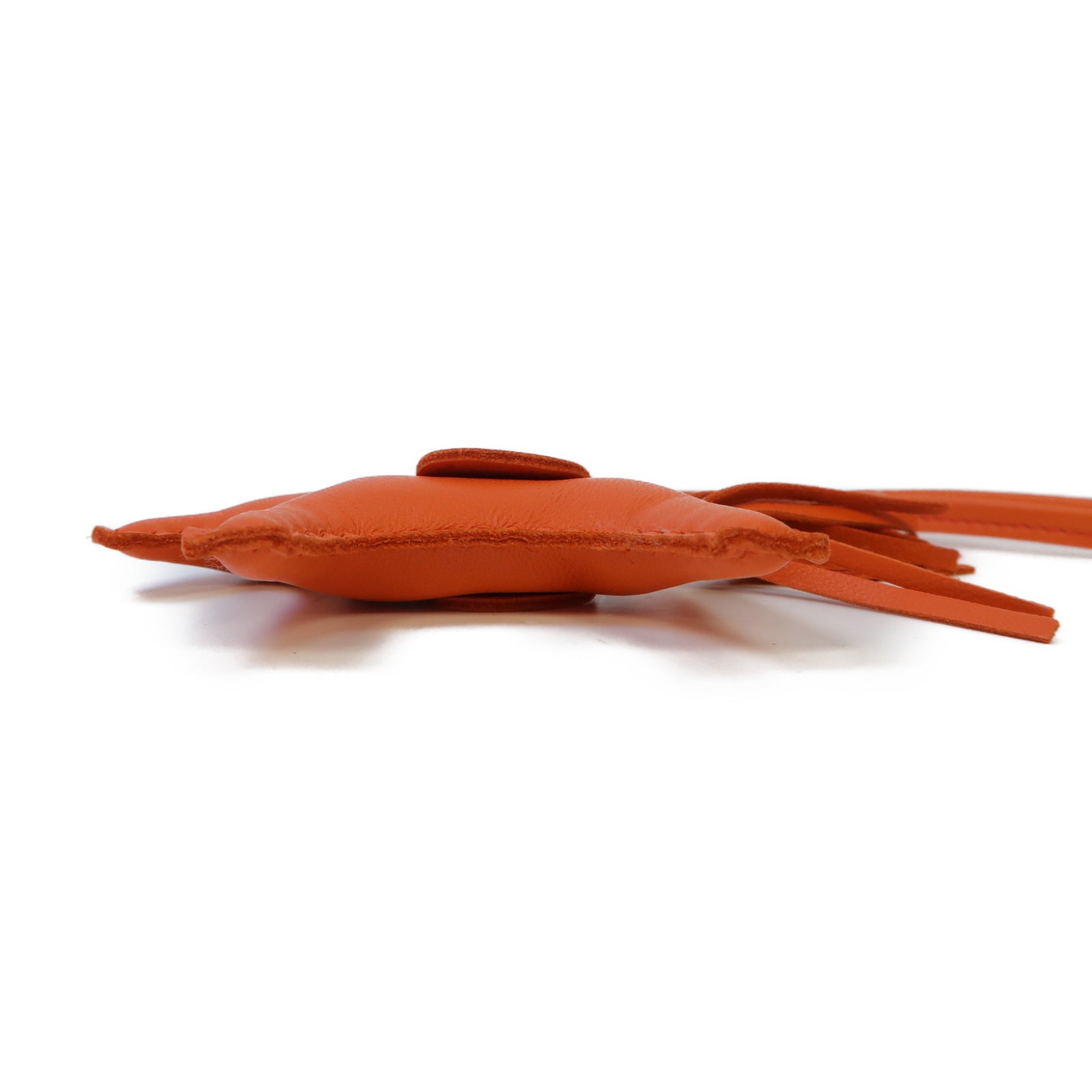 HERMES Swift皮革Rodeo PM掛飾Orange橙色