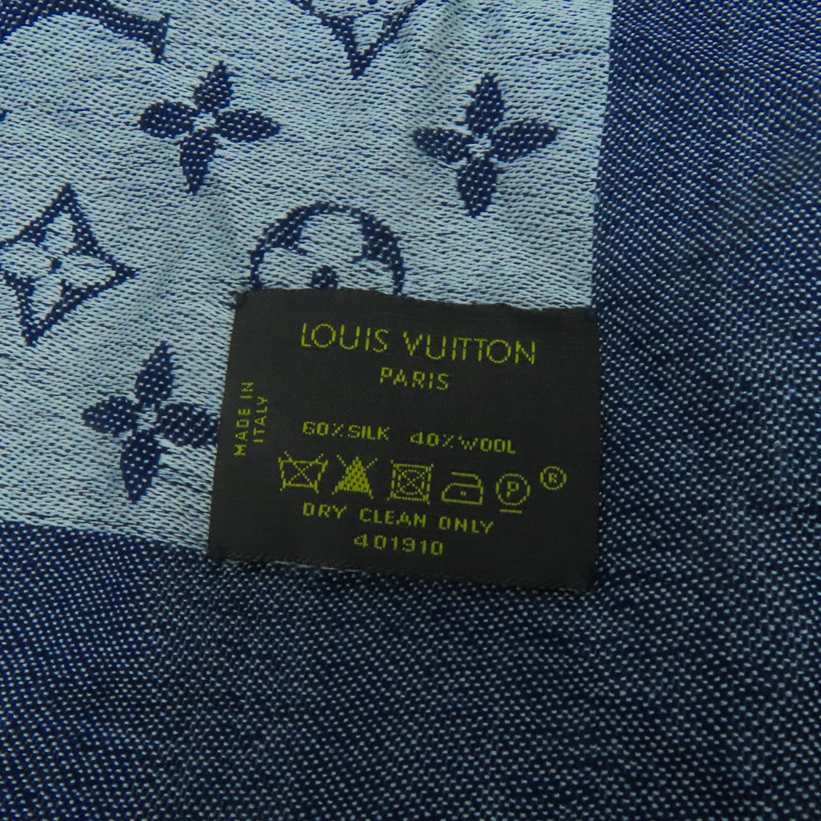 LOUIS VUITTON 丝质/羊毛Scarf丝巾蓝色