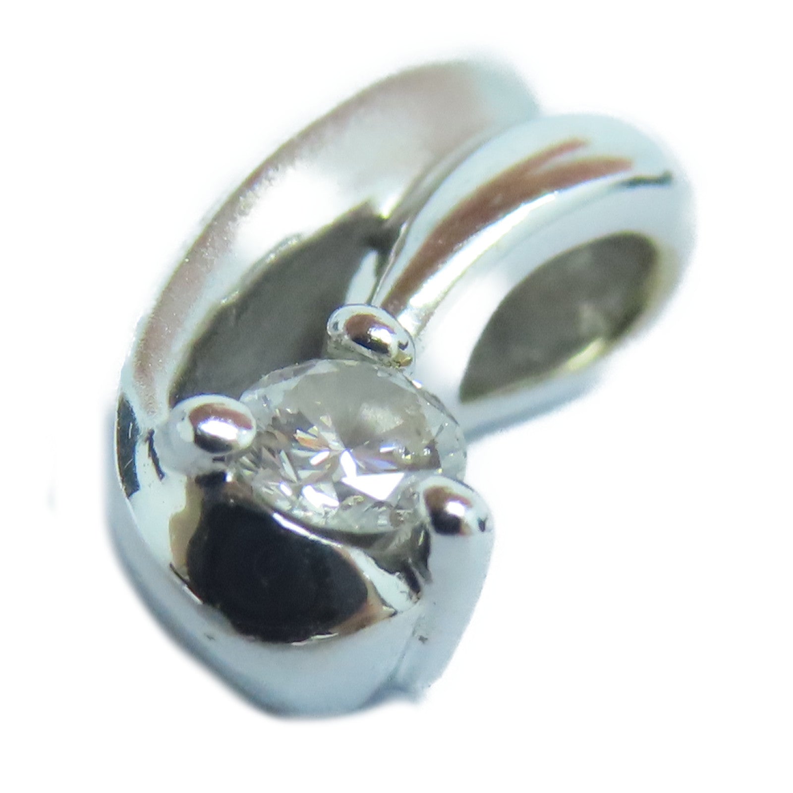JEWELRY 18K白金Pendant Top钻石吊坠