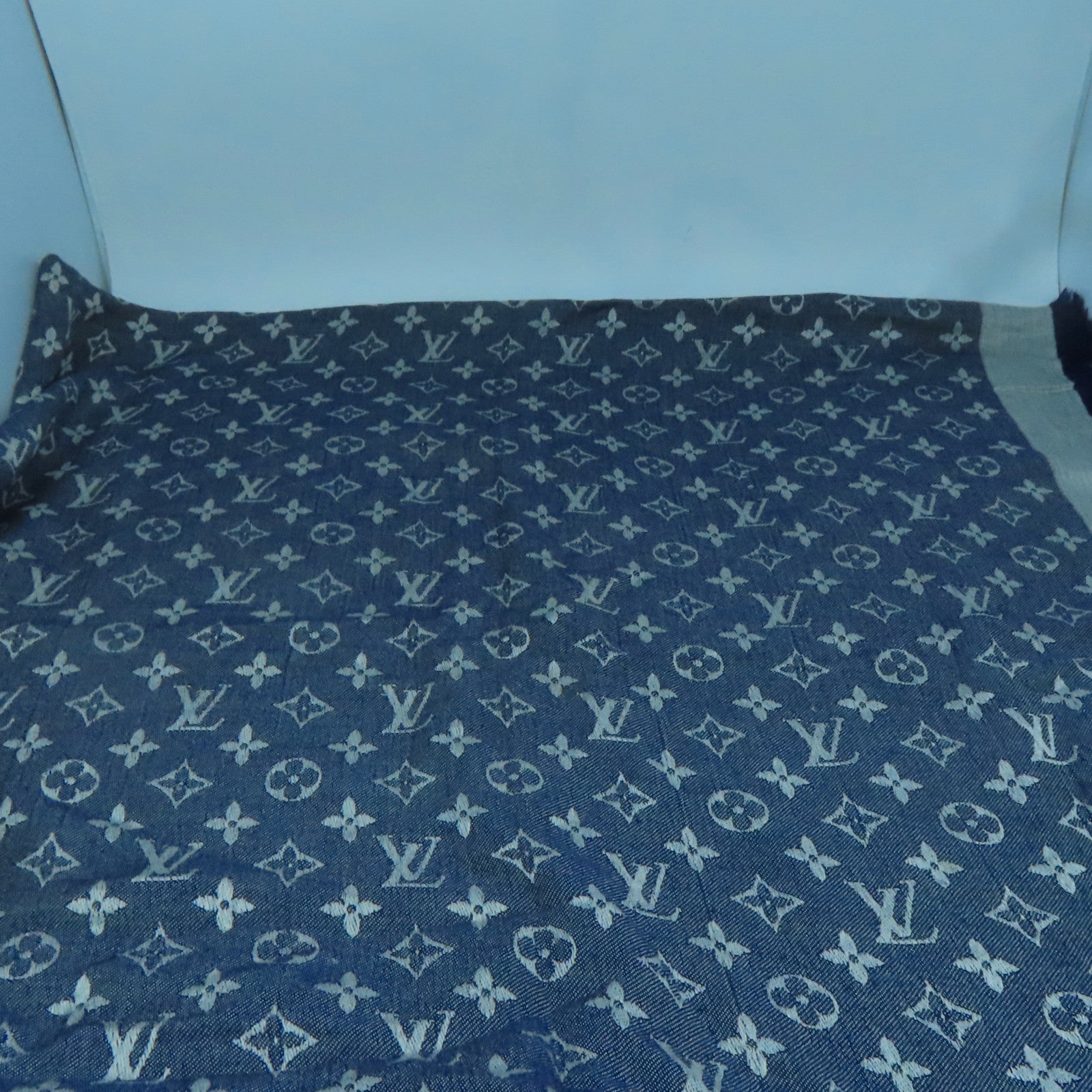 LOUIS VUITTON 丝质/羊毛Scarf丝巾蓝色