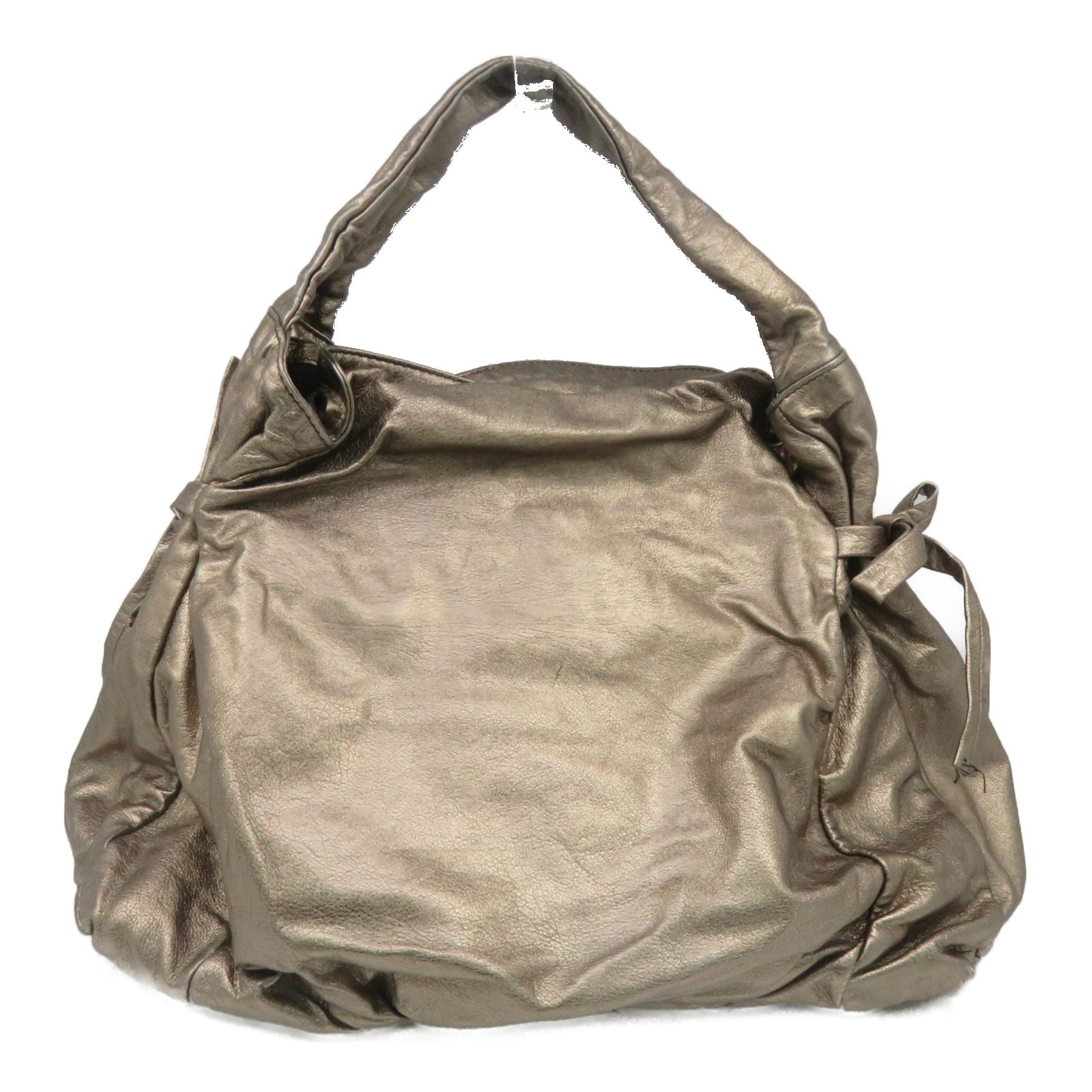 GUCCI 【激減優惠】皮革Shoulder Bag金扣肩背袋金色
