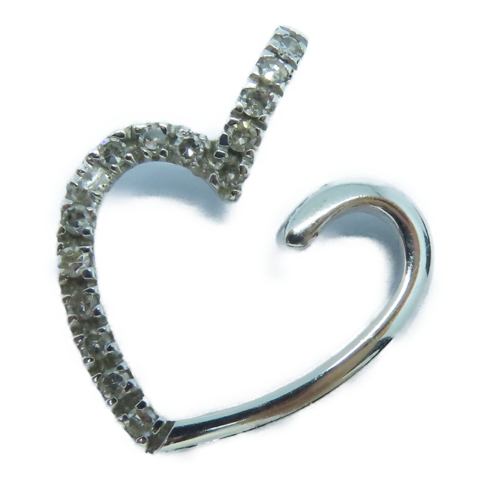JEWELRY 18K白金Pendant Top钻石吊坠