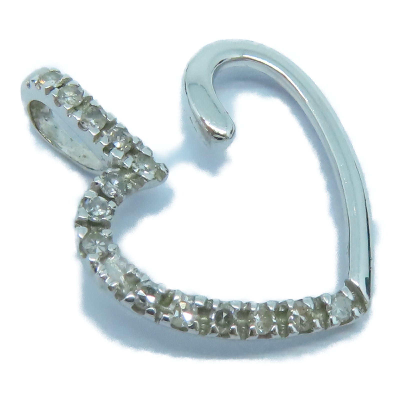 JEWELRY 18K白金Pendant Top钻石吊坠