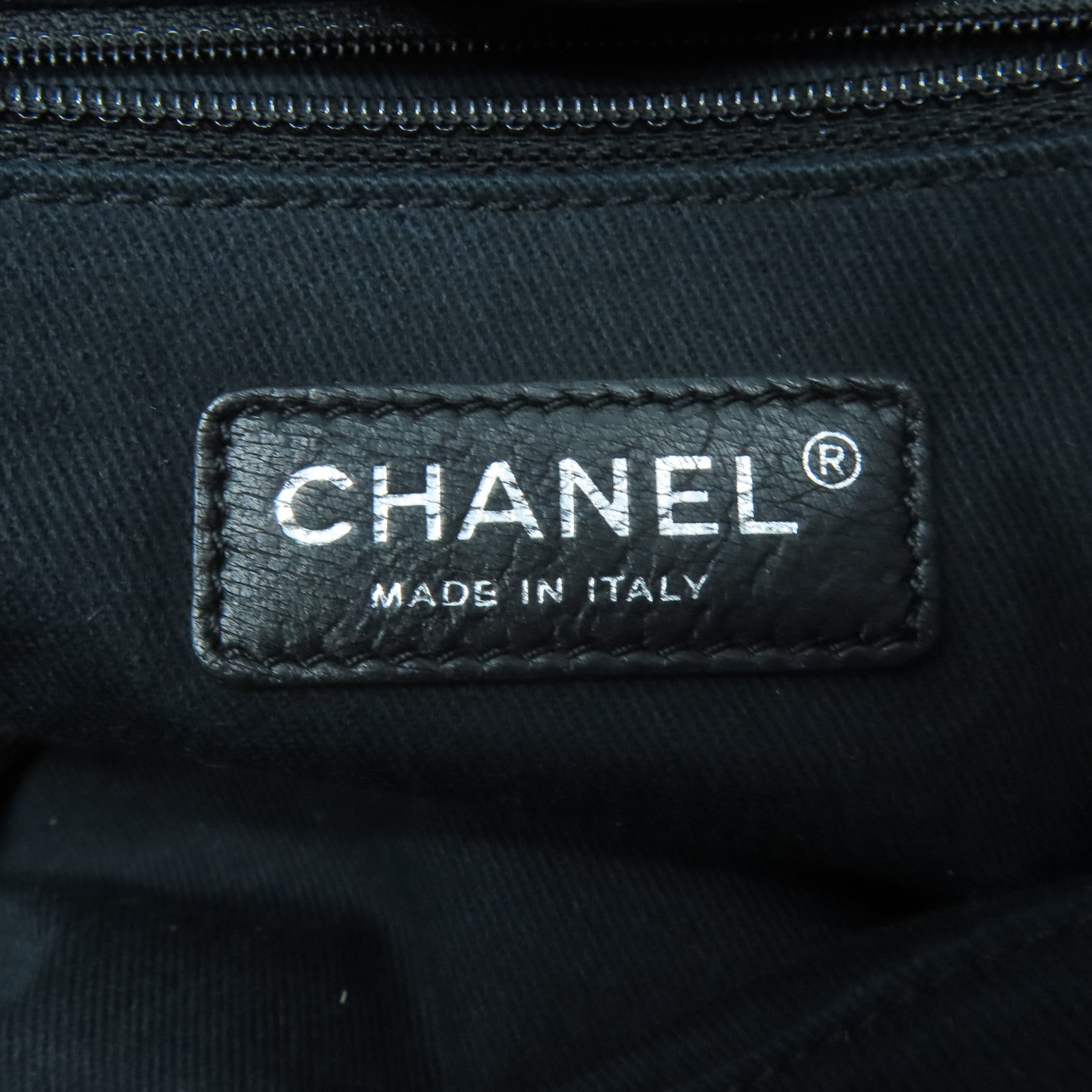 CHANEL 帆布Deauville Tote Bag銀扣手挽袋灰色