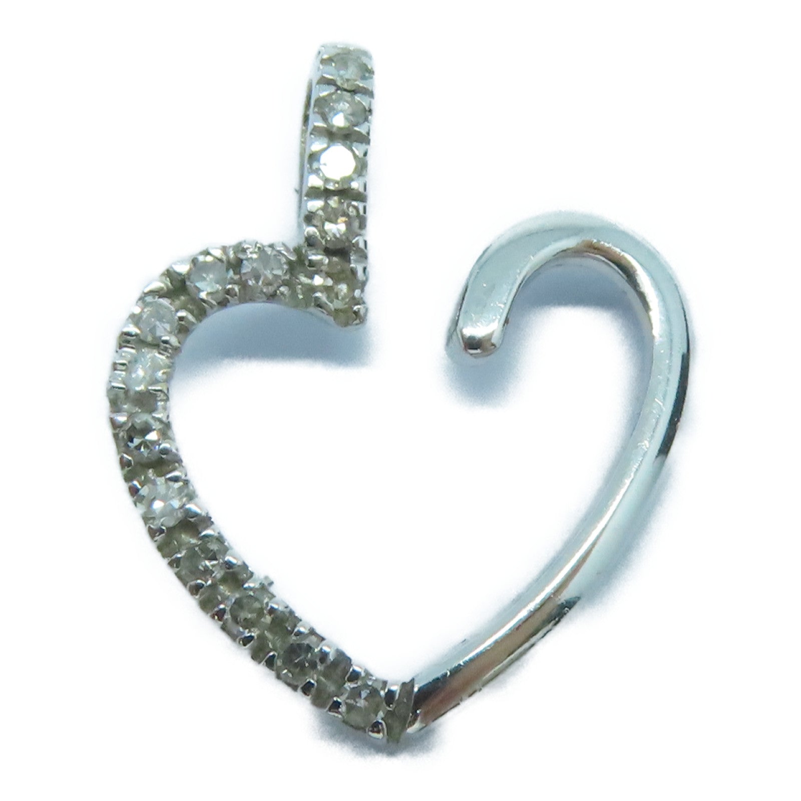 JEWELRY 18K白金Pendant Top钻石吊坠