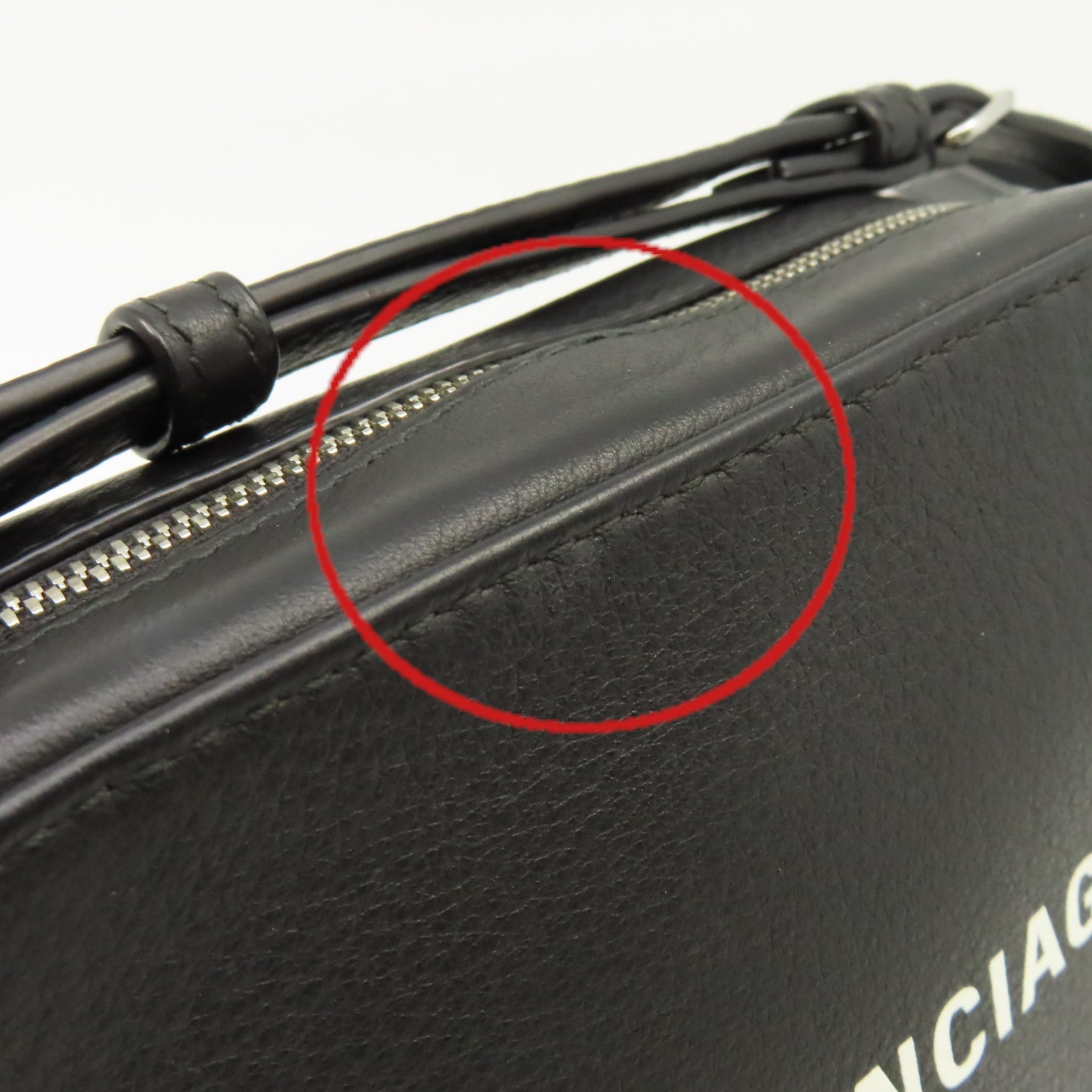 BALENCIAGA 牛皮皮革Shoulder Bag肩背袋黑色