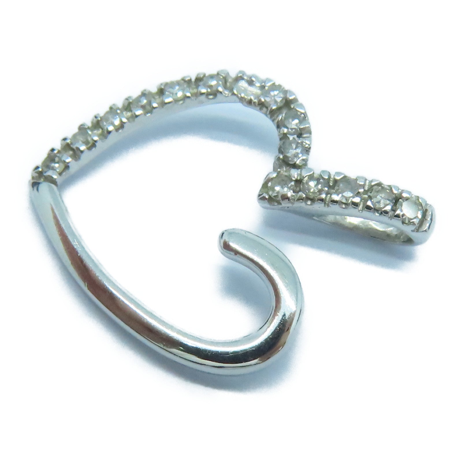 JEWELRY 18K白金Pendant Top钻石吊坠