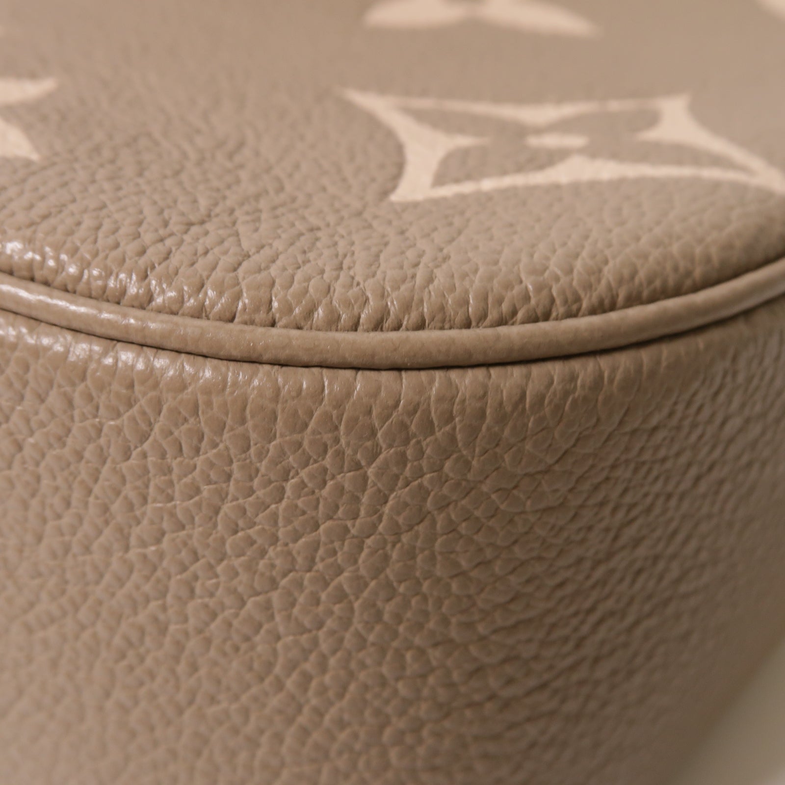LOUIS VUITTON Monogram Empreinte Bagatelle金扣手挽肩背兩用袋灰色