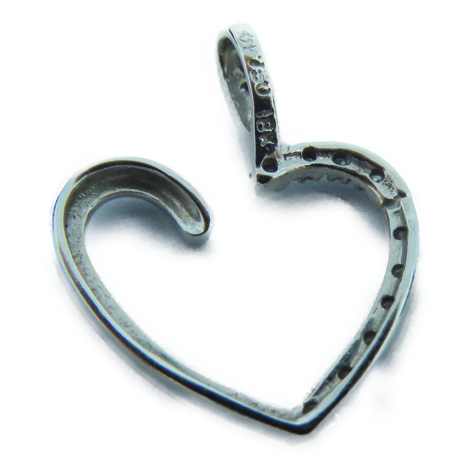 JEWELRY 18K白金Pendant Top钻石吊坠