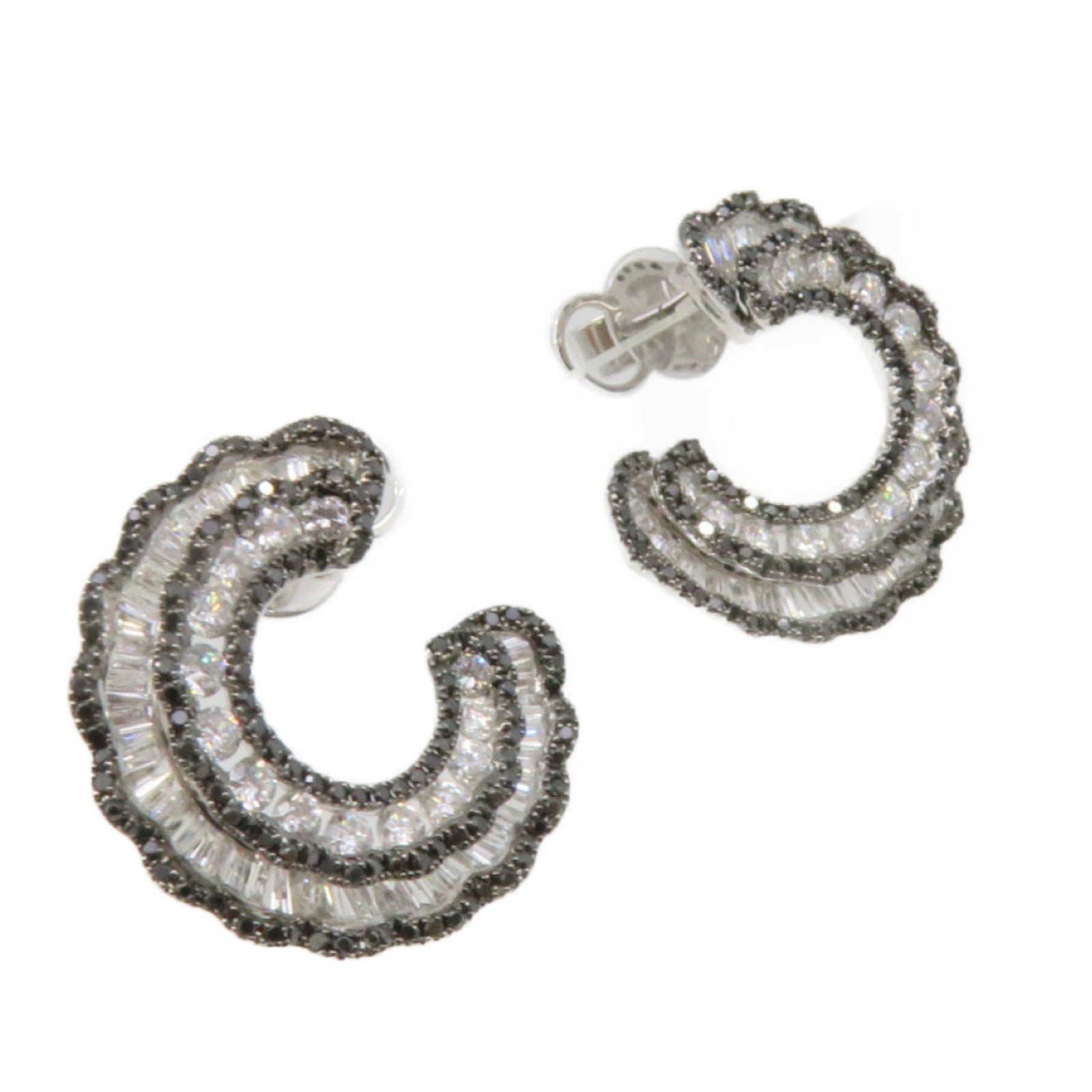 JEWELRY 18K白金Diamond Earrings钻石耳环