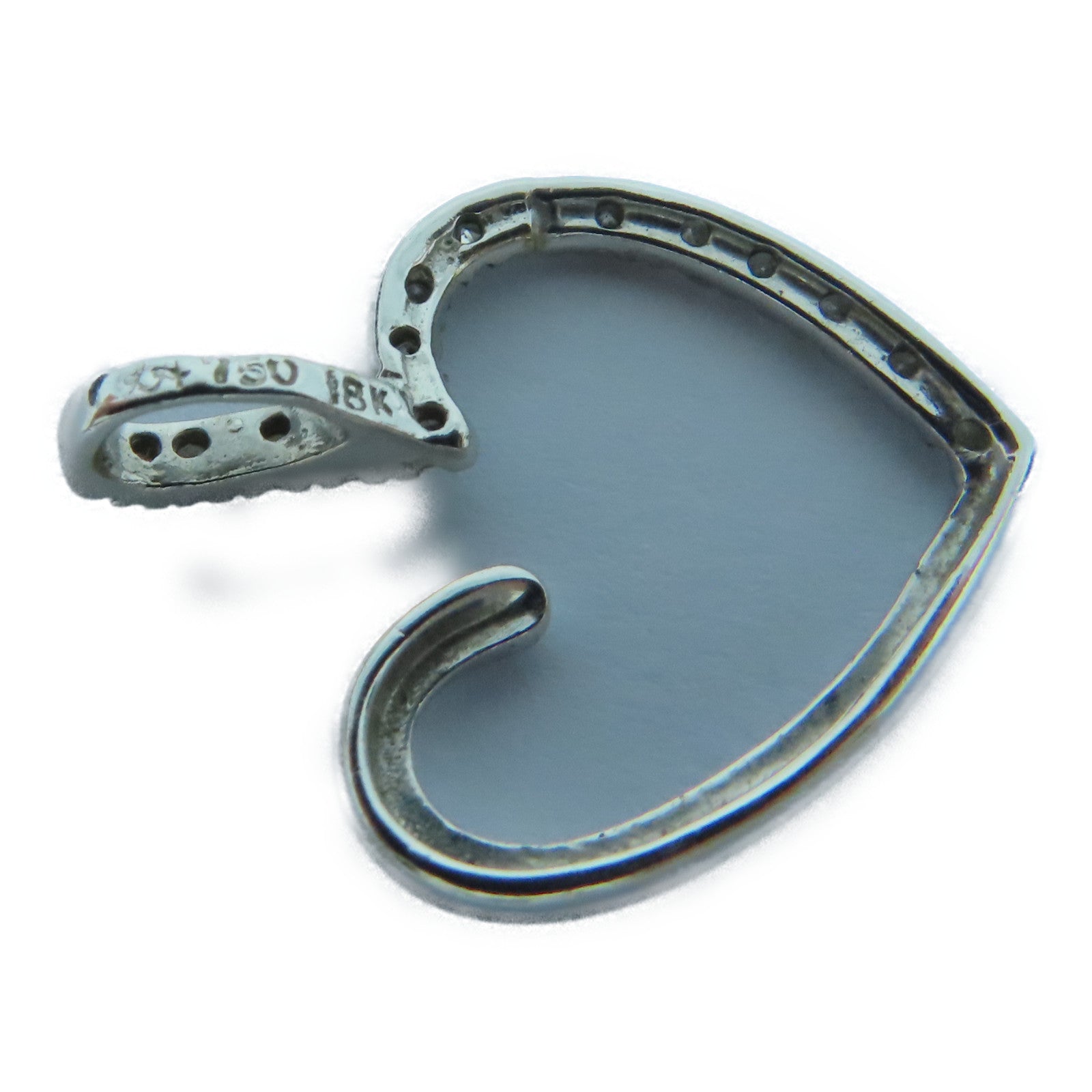 JEWELRY 18K白金Pendant Top钻石吊坠