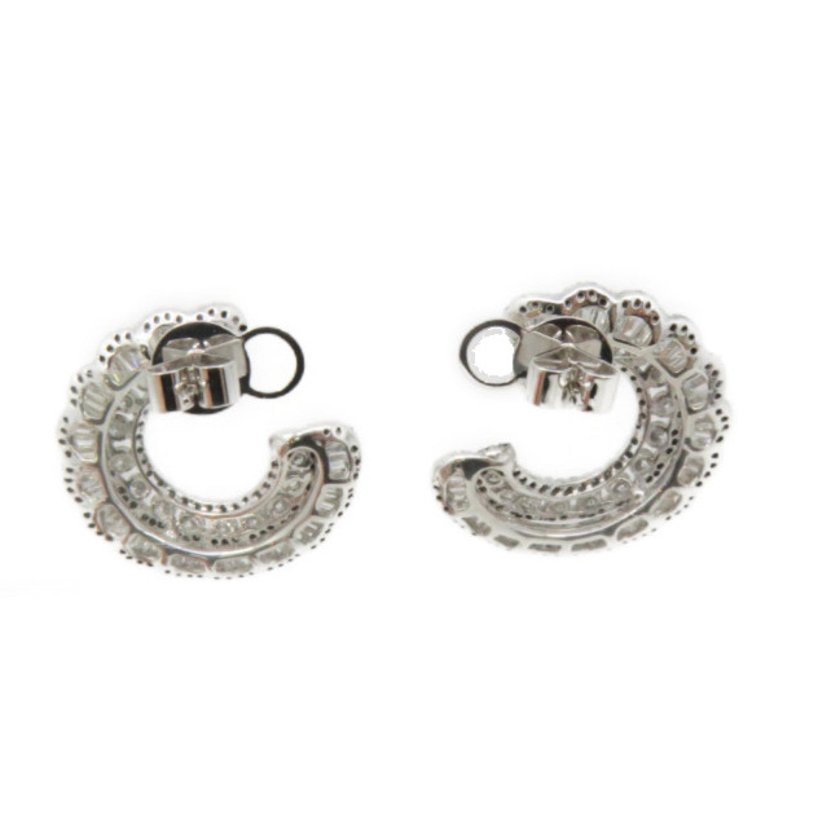 JEWELRY 18K白金Diamond Earrings钻石耳环