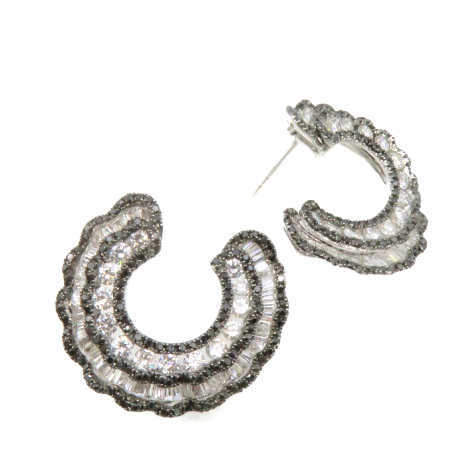 JEWELRY 18K白金Diamond Earrings钻石耳环