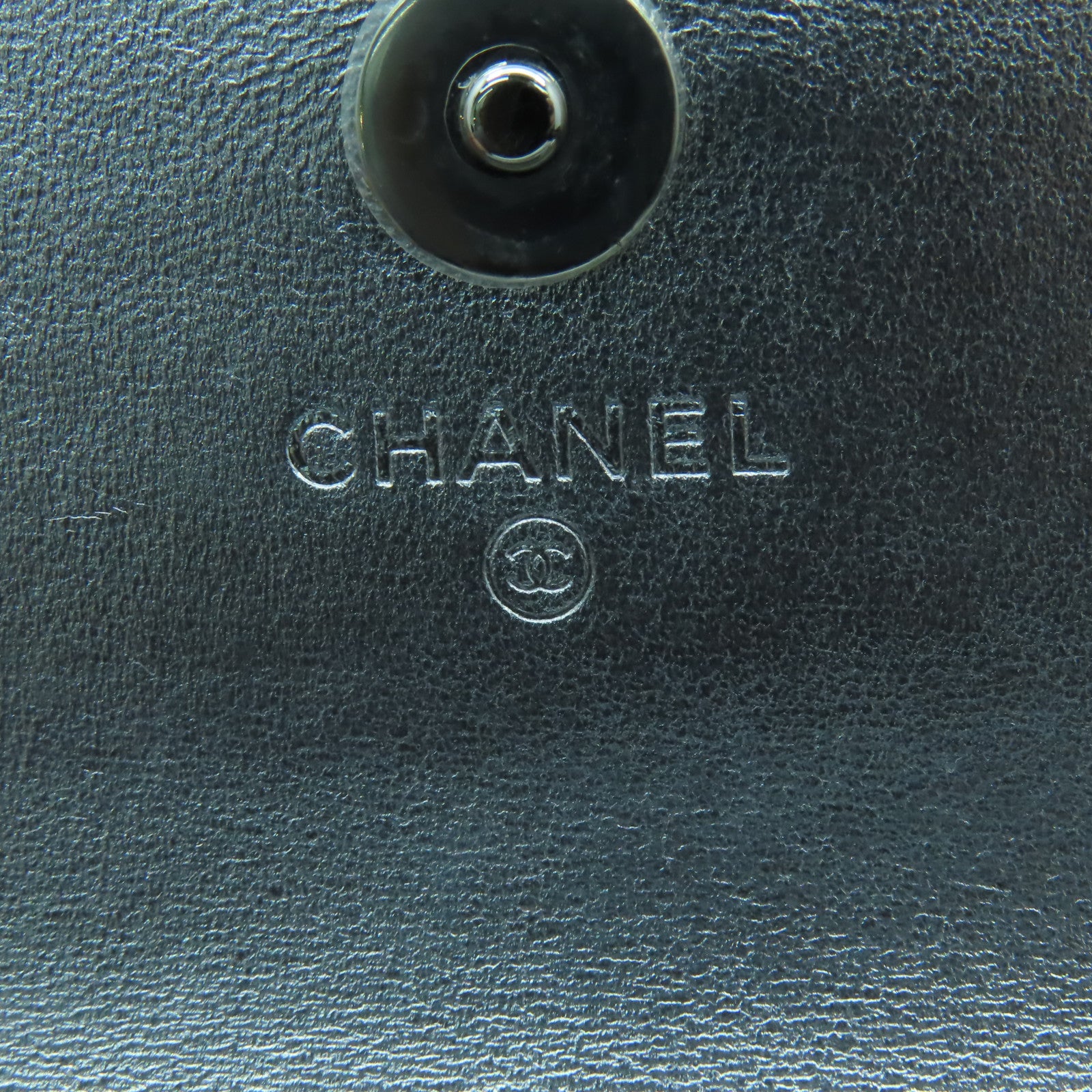 CHANEL 菱格羊皮皮革Chain Shoulder銀扣鏈帶肩背袋銀色