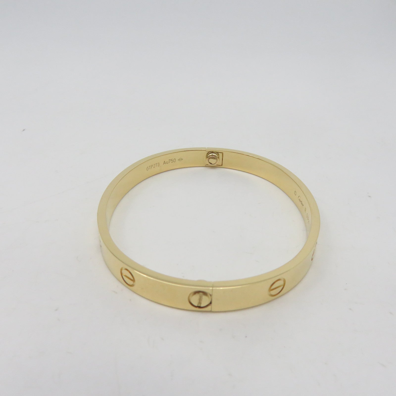 CARTIER 18K黃金Love Bracelet手鐲Cartier#18