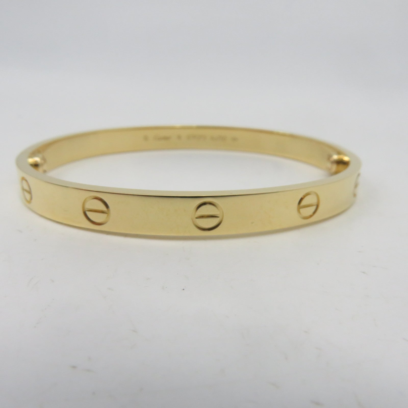 CARTIER 18K黃金Love Bracelet手鐲Cartier#18