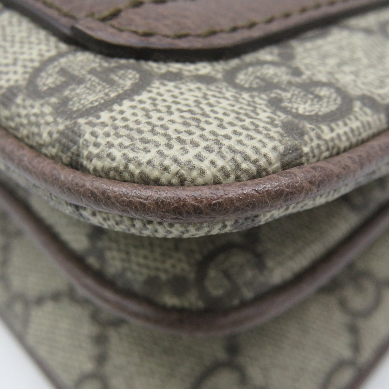GUCCI 【激減優惠】塗層帆布Ophidia Shoulder Bag肩背袋啡色