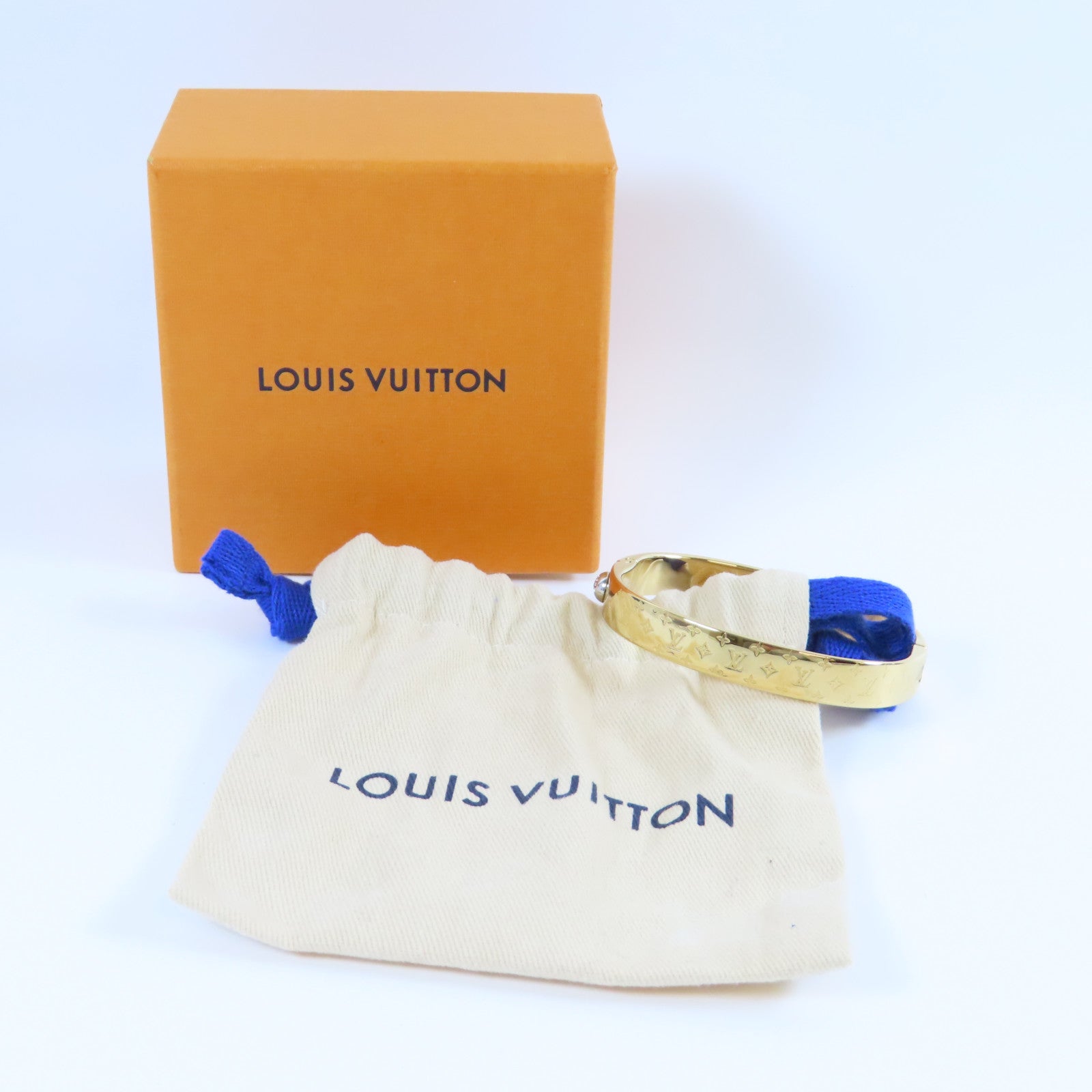 LOUIS VUITTON 金屬Nanogram手鐲金色/銀色