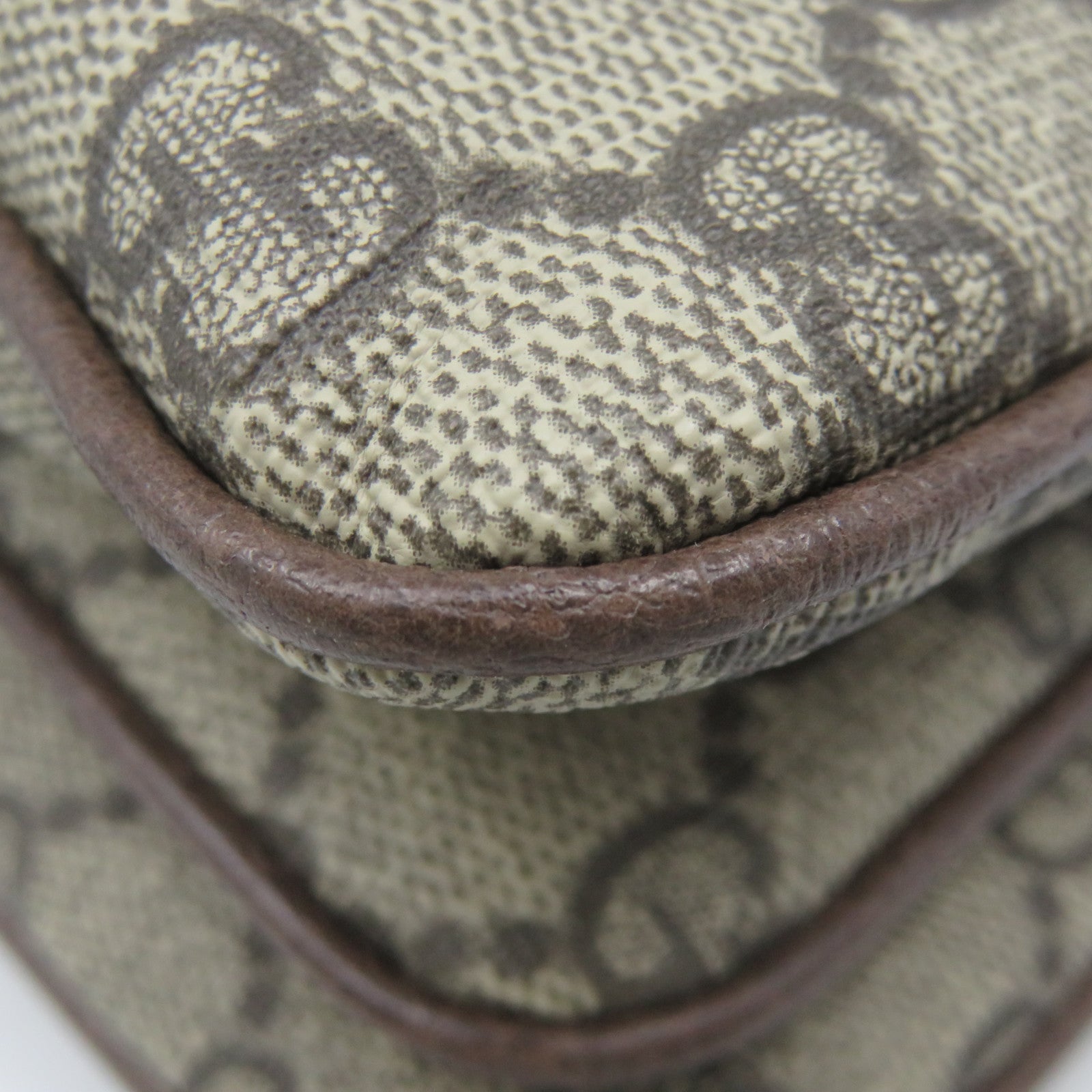 GUCCI 【激減優惠】塗層帆布Ophidia Shoulder Bag肩背袋啡色