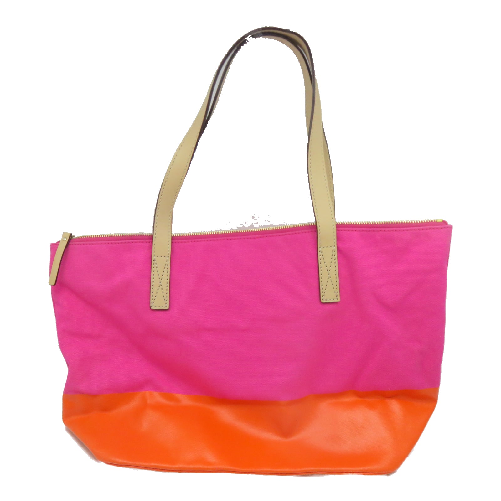 Kate Spade [Sharp Discount] Canvas Shoulder Bag Gold Buckle Shoulder Bag Pink