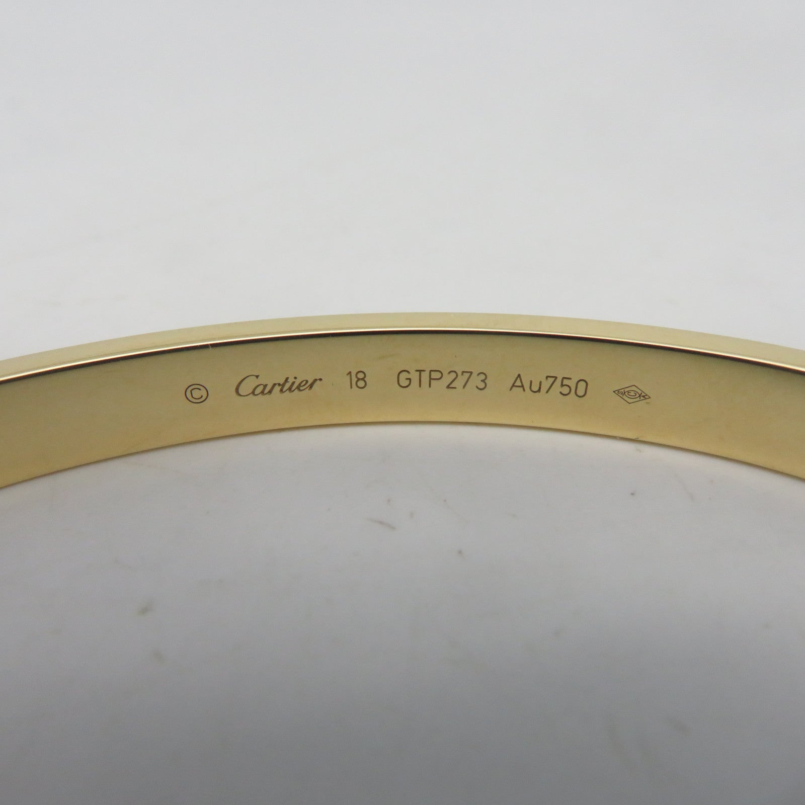 CARTIER 18K黃金Love Bracelet手鐲Cartier#18