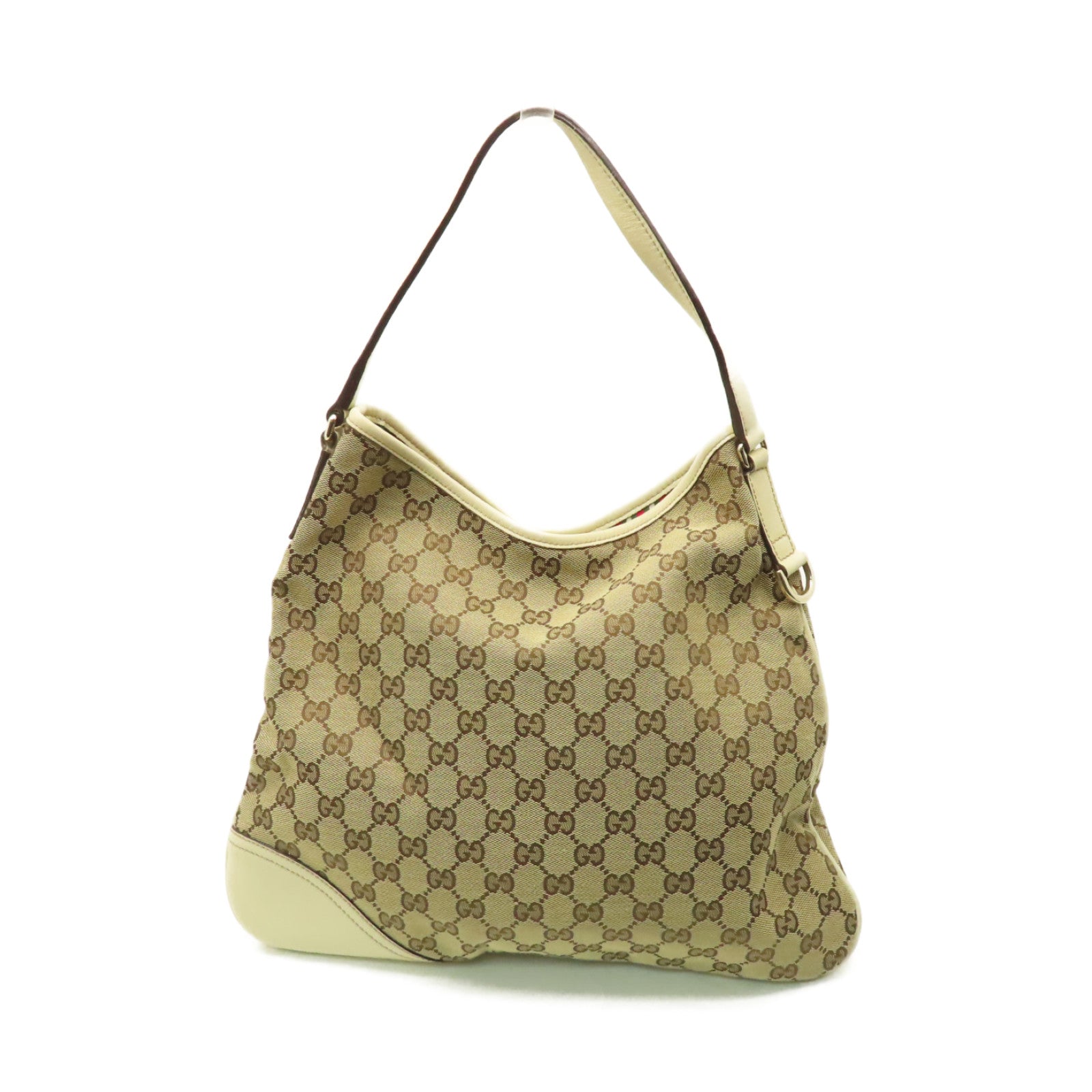 GUCCI GG帆布Shoulder Bag肩背袋啡色/米白色