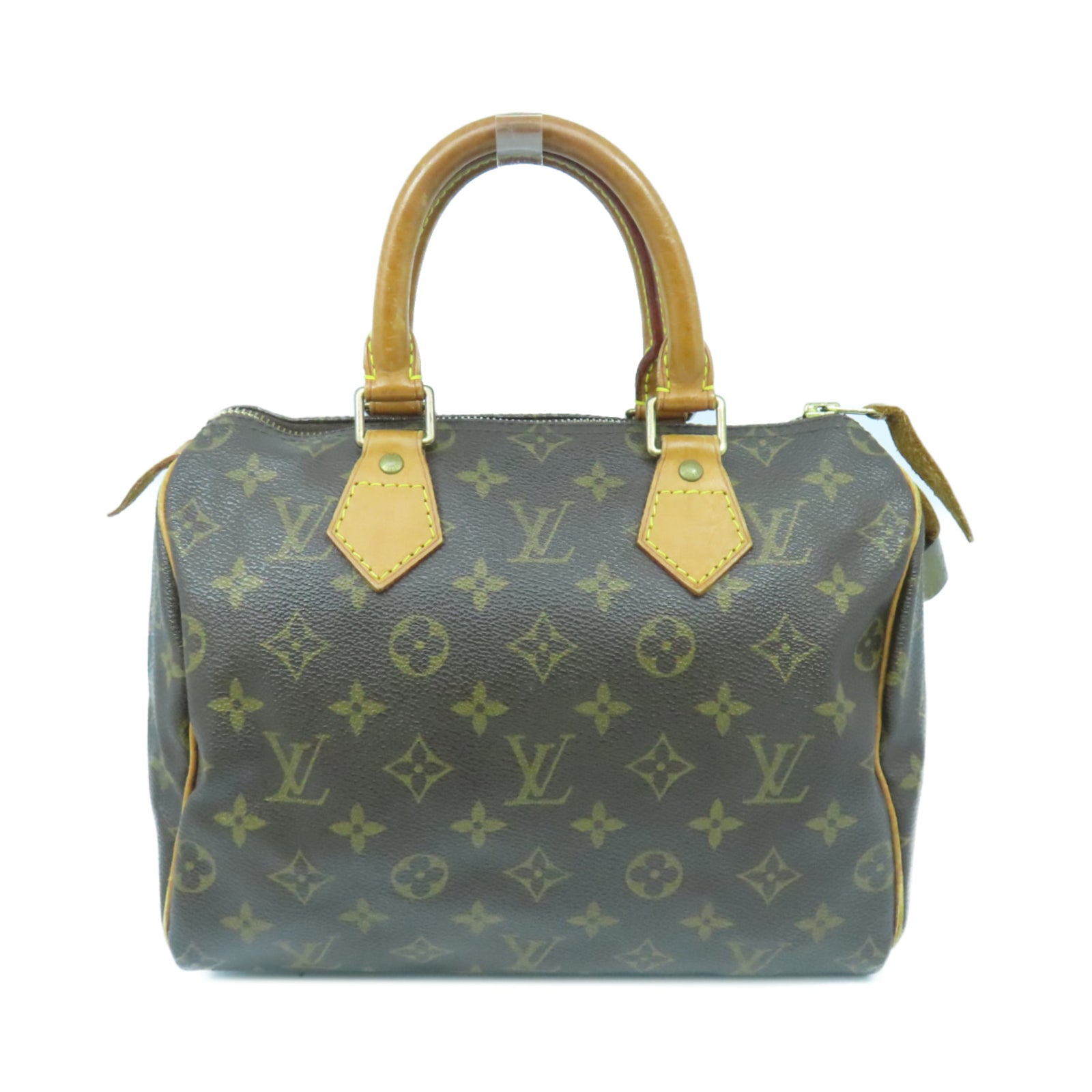 LOUIS VUITTON Monogram Speedy 25金扣手挽袋啡色