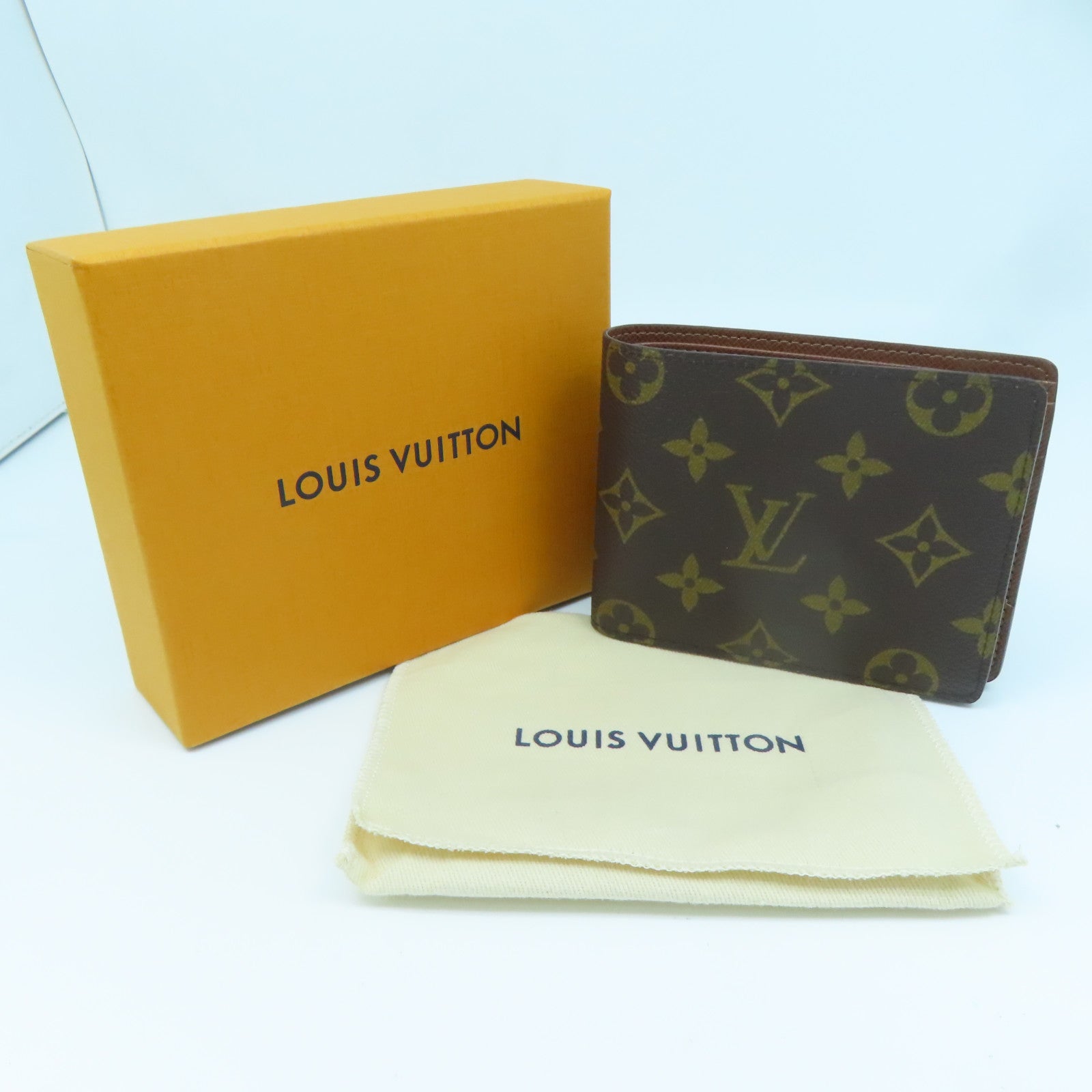 LOUIS VUITTON Monogram Multiple Wallet钱包啡色