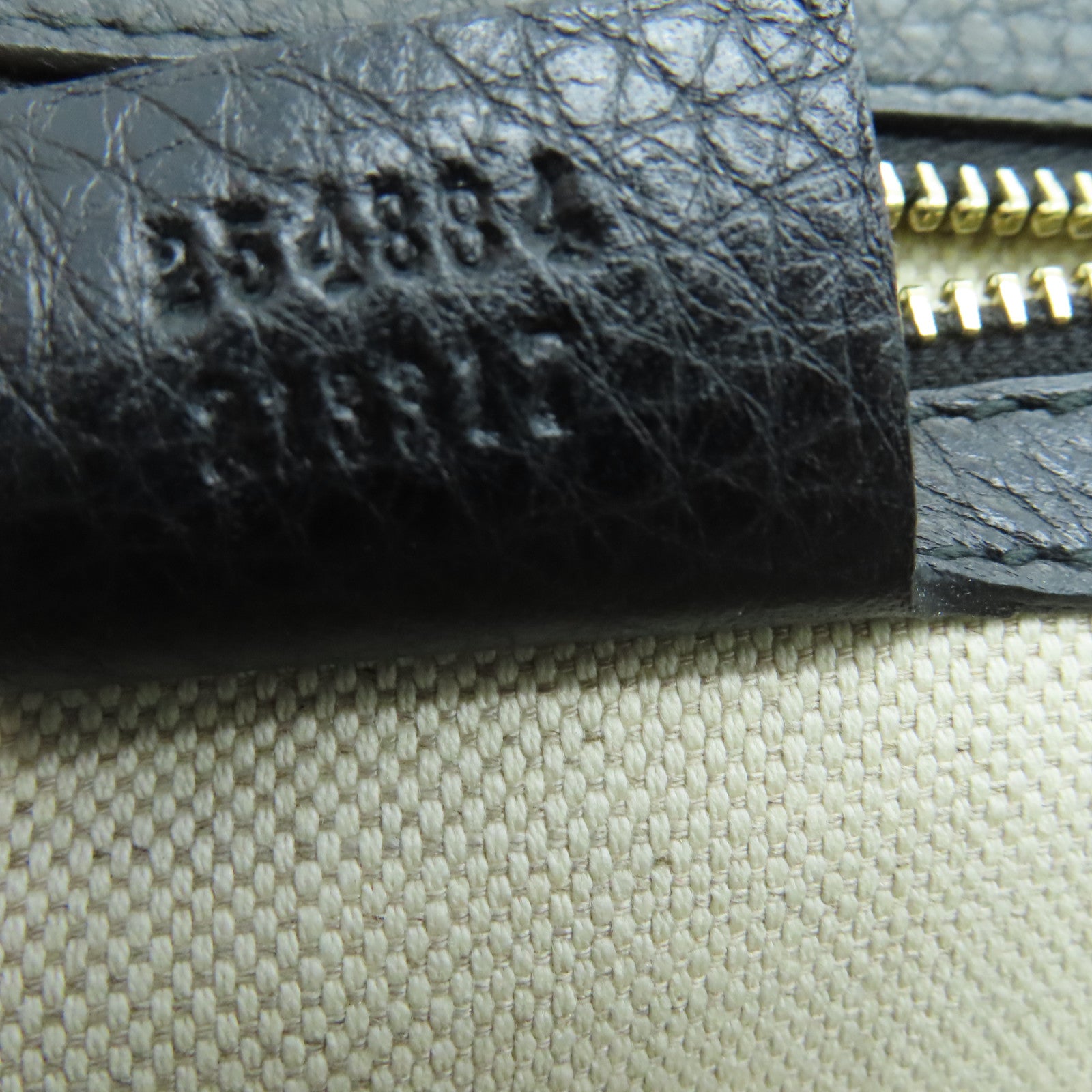 GUCCI 【激減優惠】牛皮皮革Bamboo 2 Way Bag銀扣手挽肩背兩用袋黑色