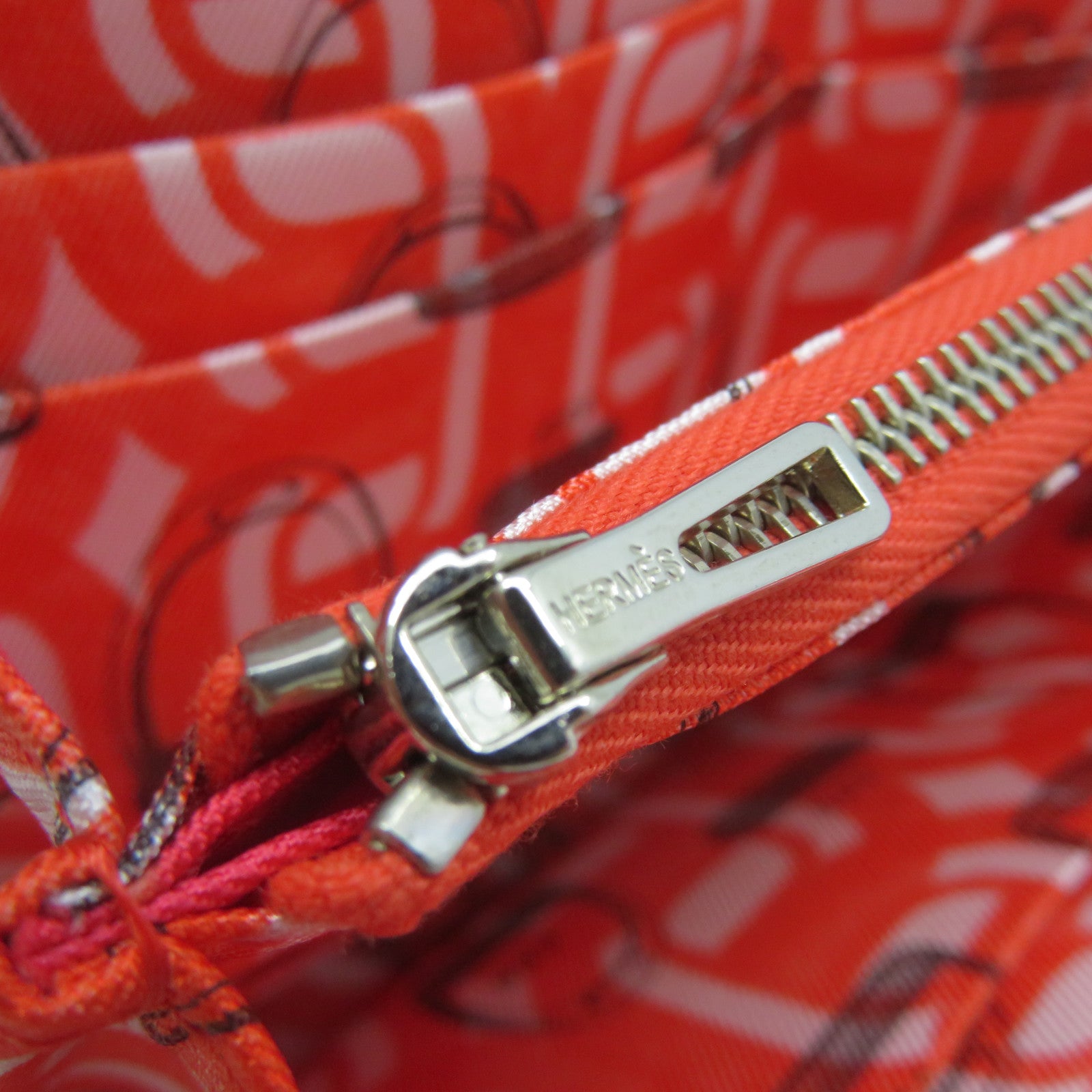 HERMES Epsom皮革Silk In Long wallet拉鏈長錢包粉紅色