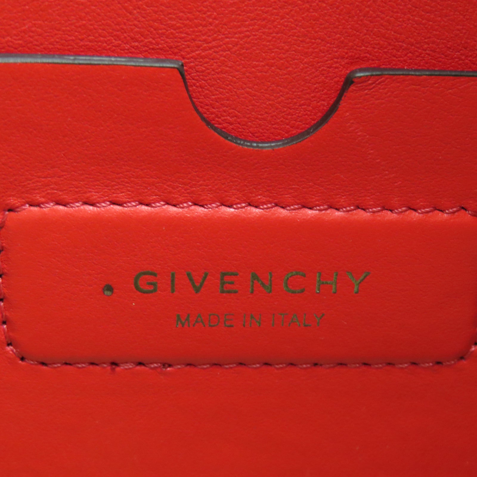 GIVENCHY 牛皮皮革2way Shoulder Bag银扣手挽肩背两用袋红色