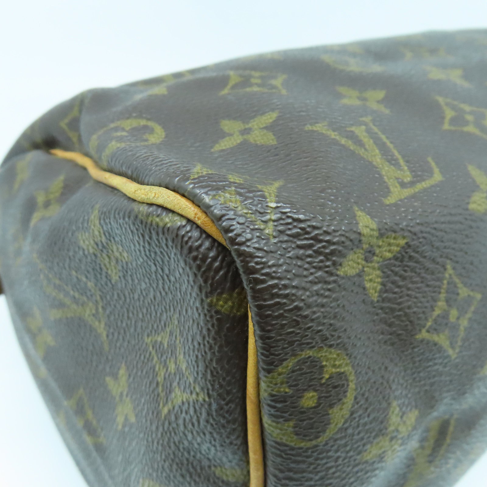 LOUIS VUITTON Monogram Speedy 25金扣手挽袋啡色