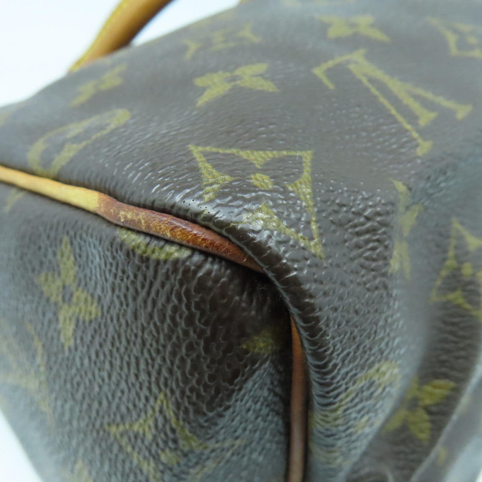 LOUIS VUITTON Monogram Speedy 25金扣手挽袋啡色