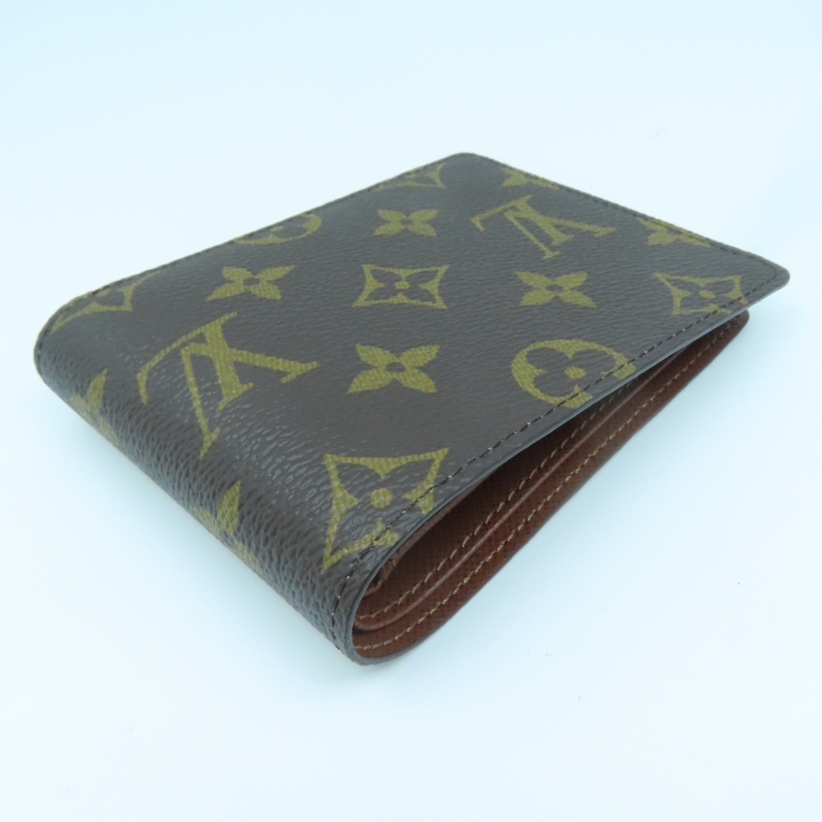 LOUIS VUITTON Monogram Multiple Wallet钱包啡色