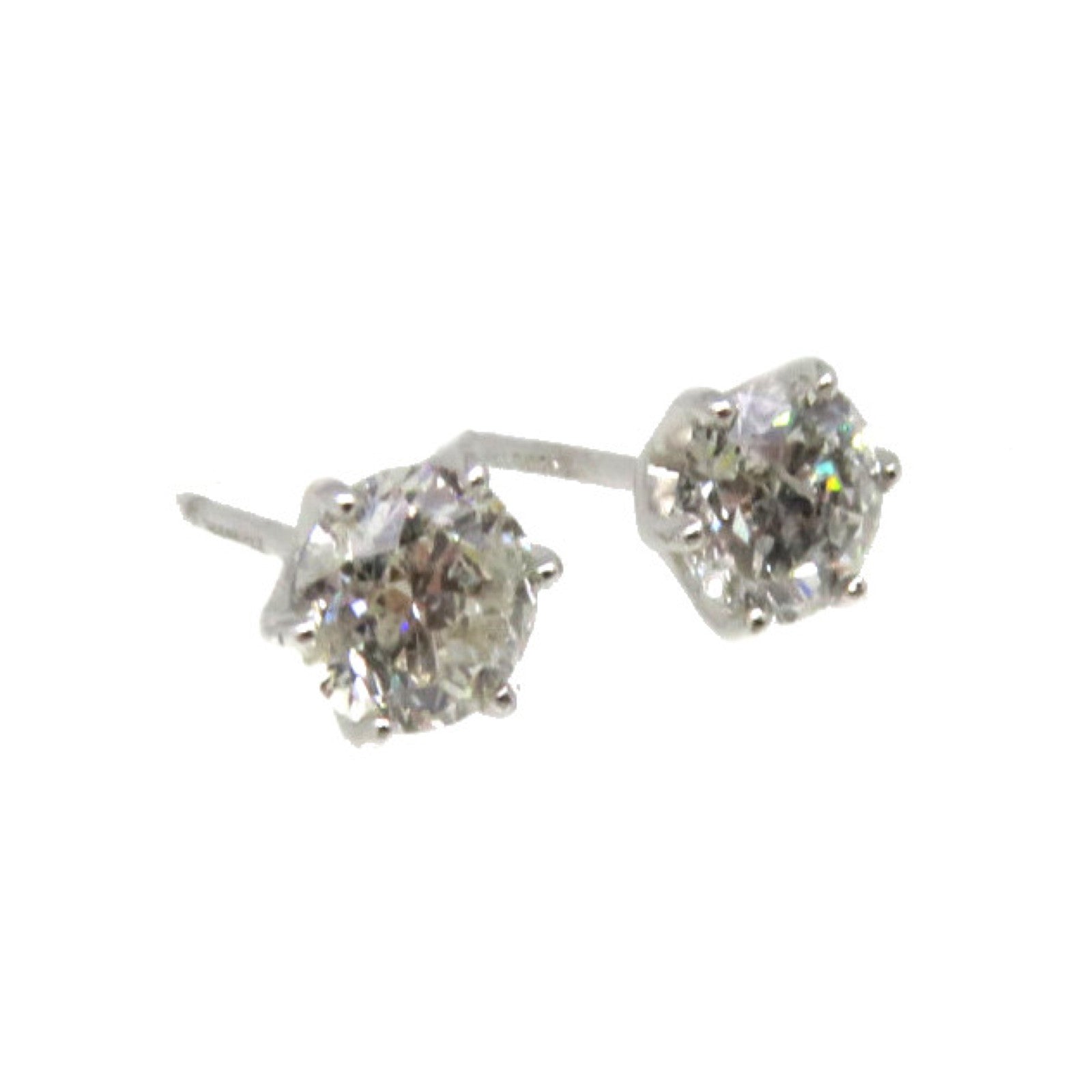 JEWELRY 18K白金/1.0ct钻石Diamond Earrings耳环