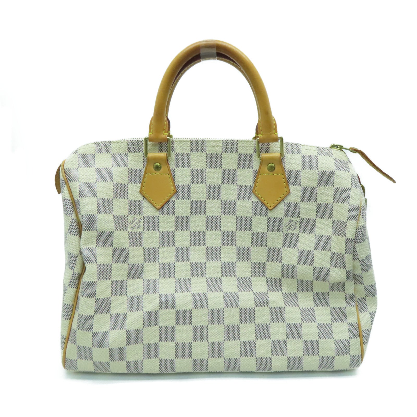 LOUIS VUITTON [Sharp Discount] Damier Azur Speedy 30 Gold Buckle Hand Bag Beige