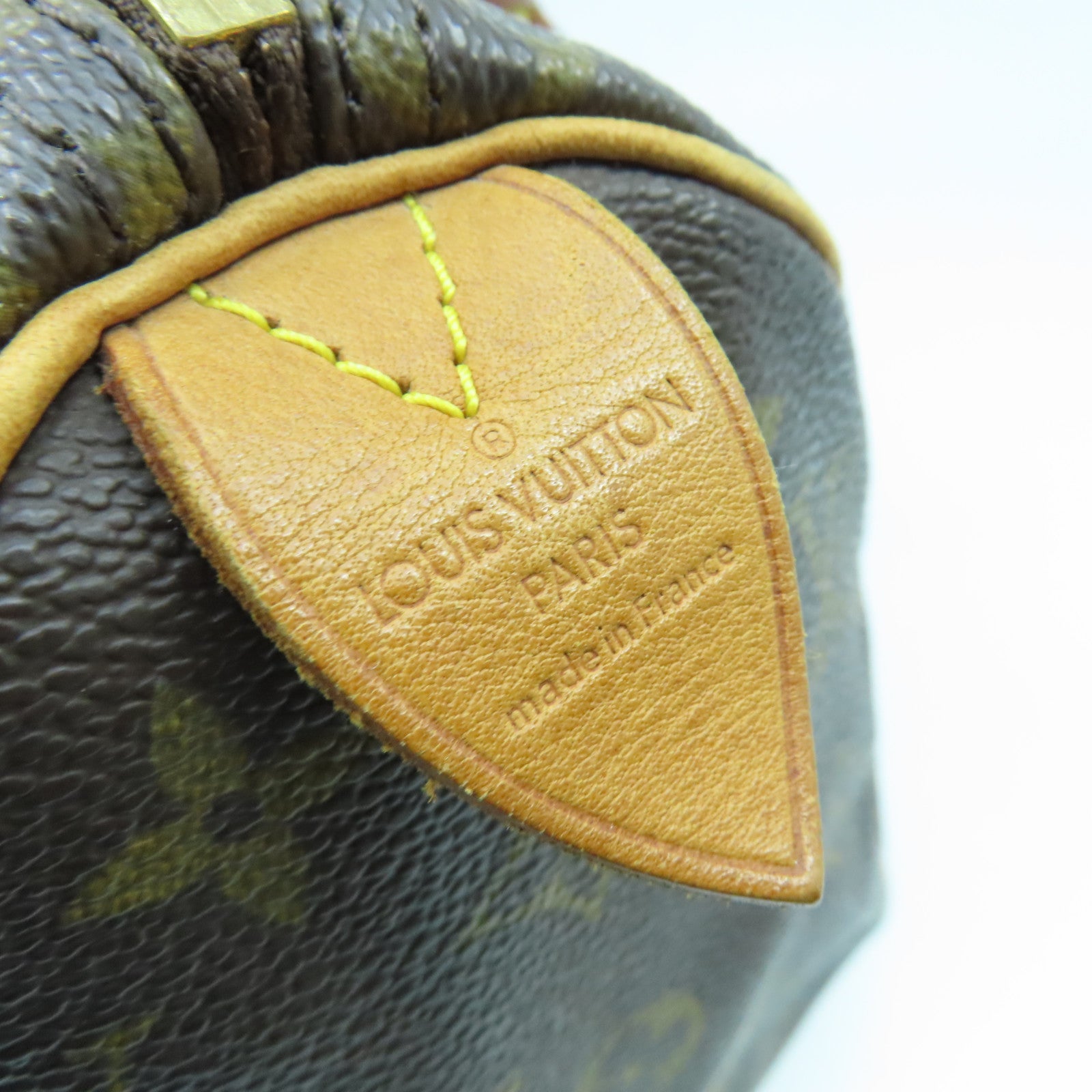 LOUIS VUITTON Monogram Speedy 25金扣手挽袋啡色