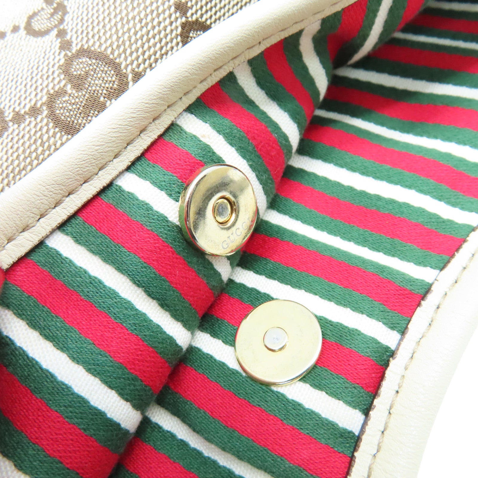 GUCCI GG帆布Shoulder Bag肩背袋啡色/米白色