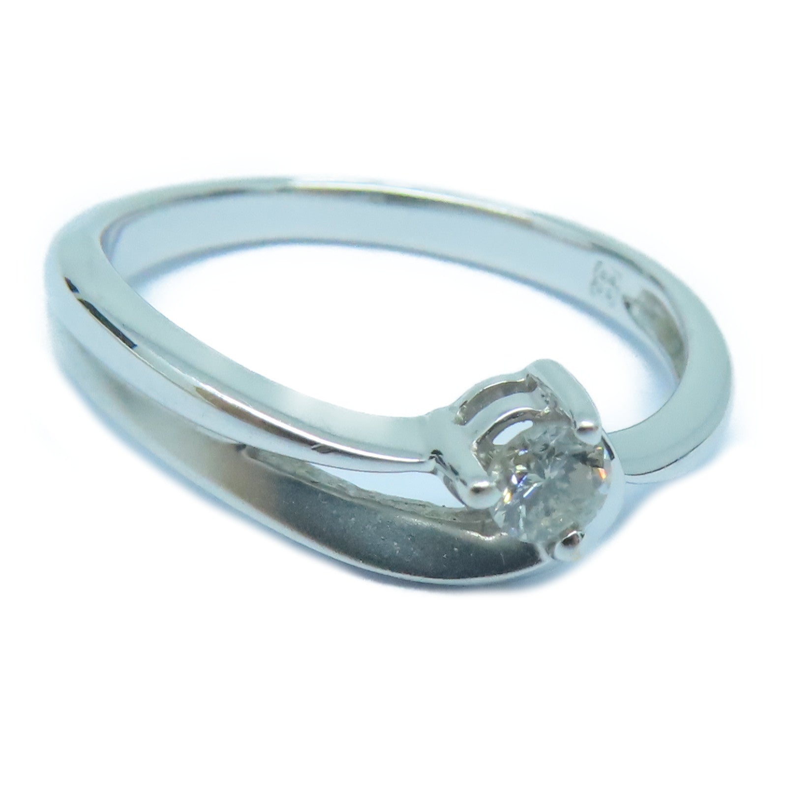 JEWELRY 【激減優惠】18K白金Diamond Ring鑽石戒指US#6