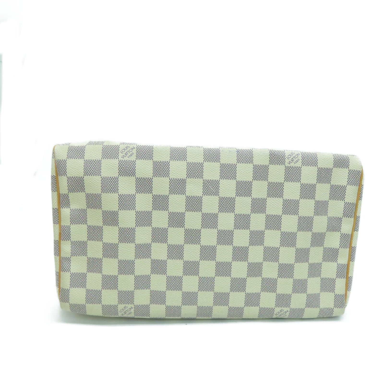 LOUIS VUITTON [Sharp Discount] Damier Azur Speedy 30 Gold Buckle Hand Bag Beige