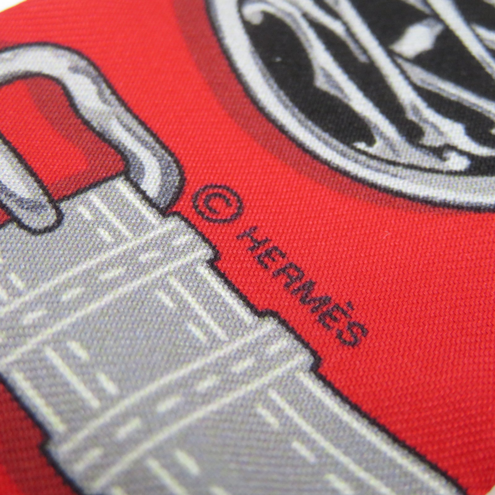 HERMES [Sharp Discount] Silk Twilly Scarf Red