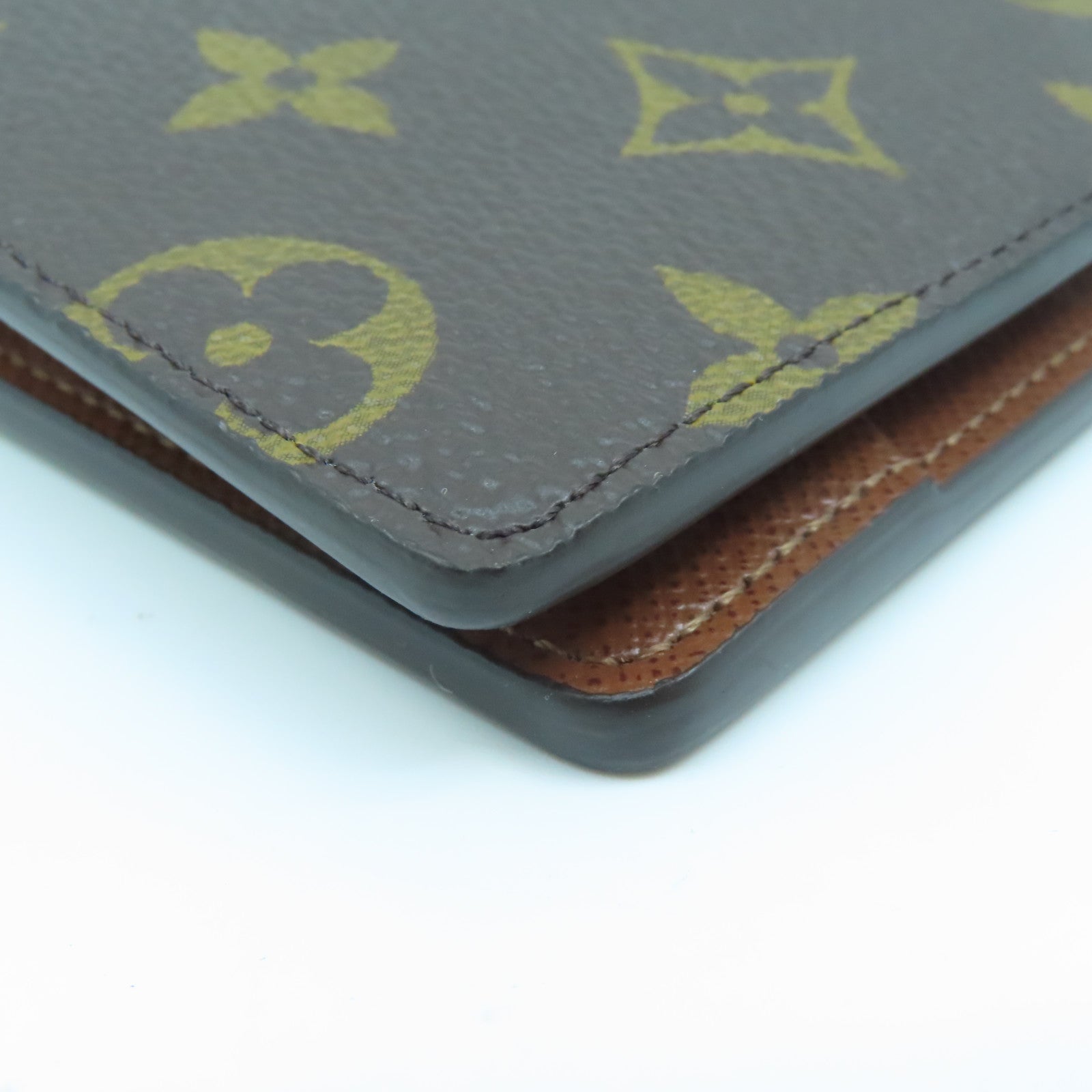 LOUIS VUITTON Monogram Multiple Wallet钱包啡色